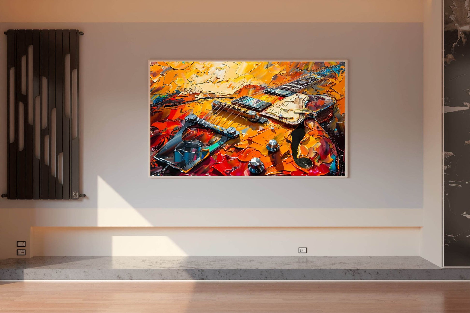 Broken Guitar Oil Painting Wall Art - beink online art store