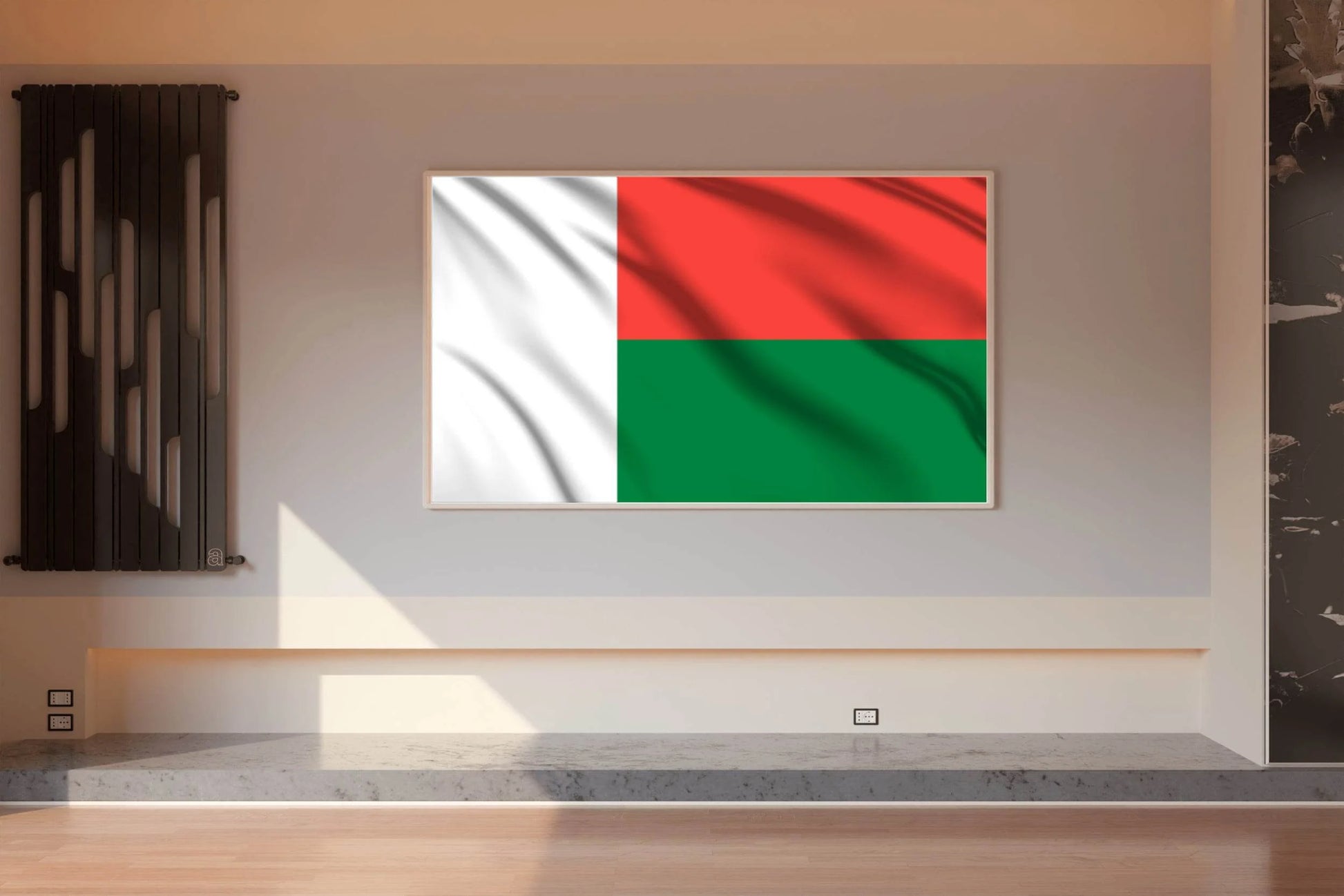 Madagascar National Flag Wall Art - beink online art store