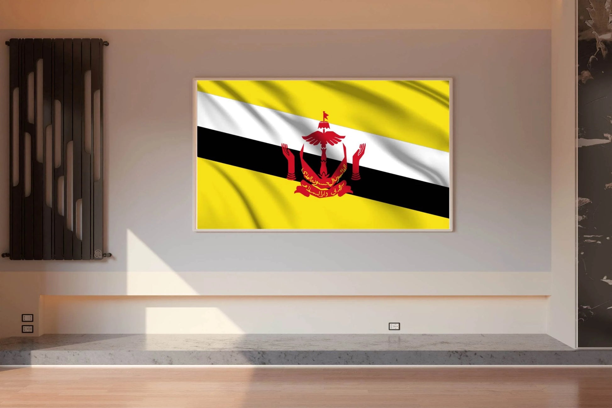 Brunei National Flag Wall Art - beink online art store