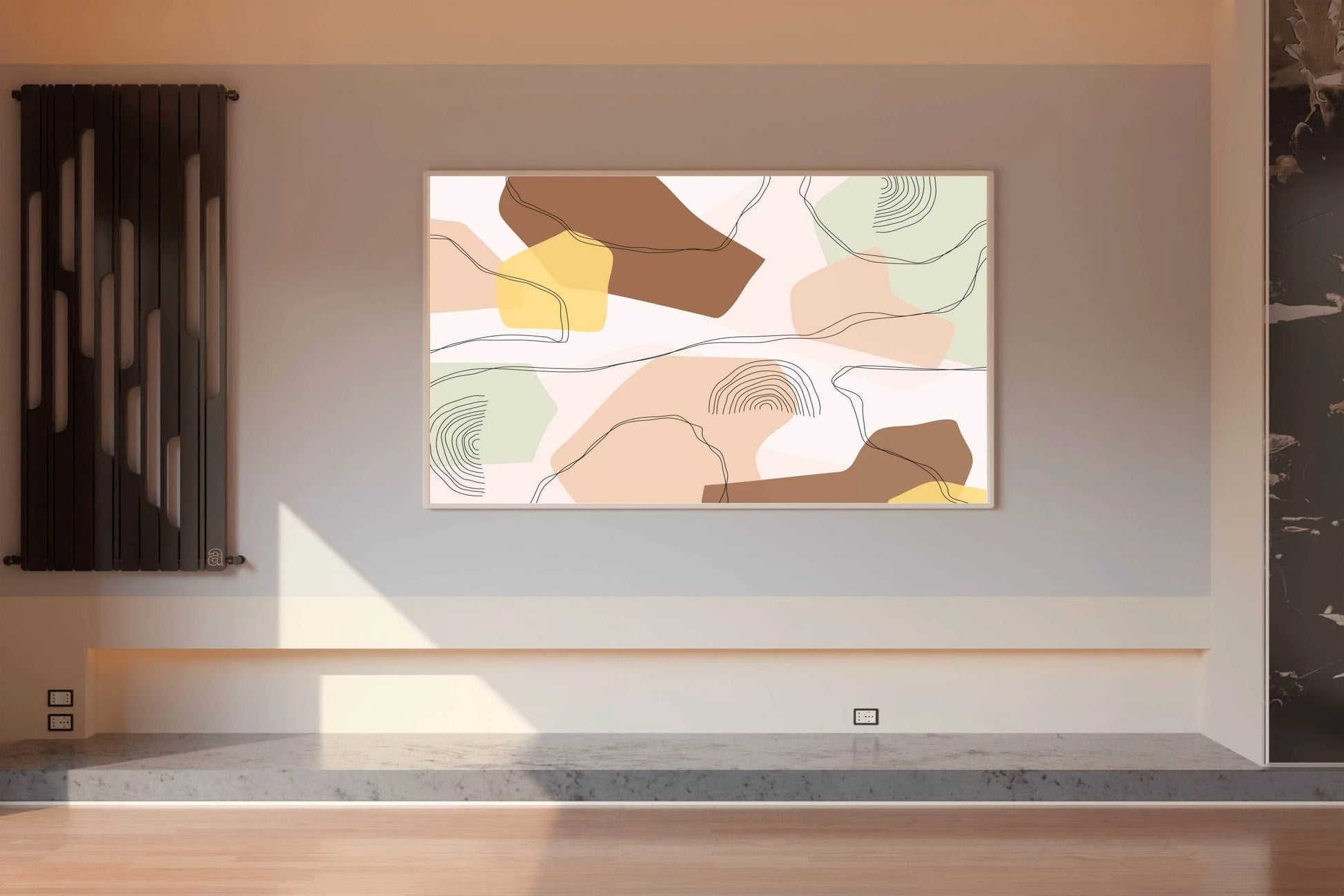 Color Design of Irregular Lines Wall Art - beink online art store