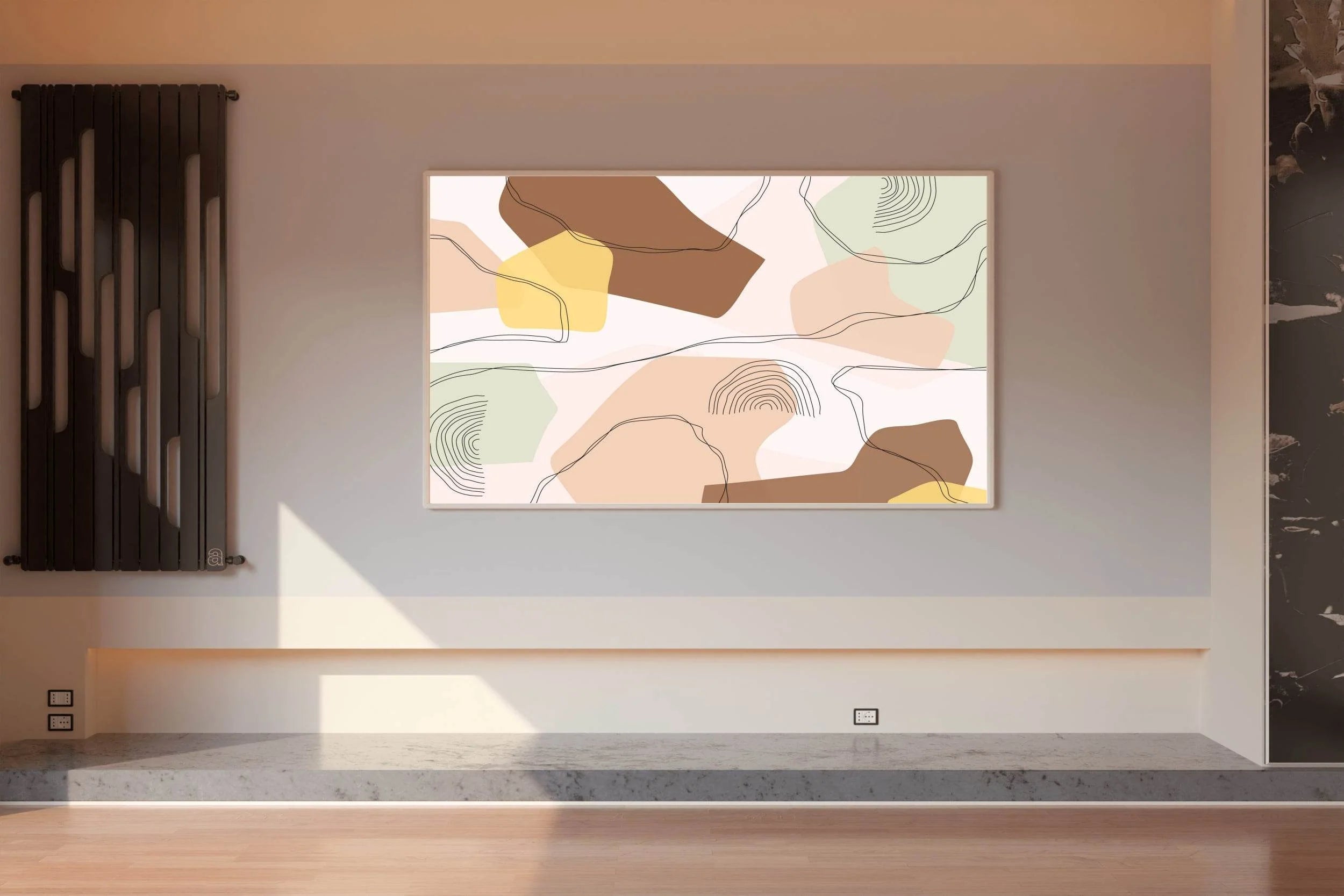 Color Design of Irregular Lines Wall Art - beink online art store