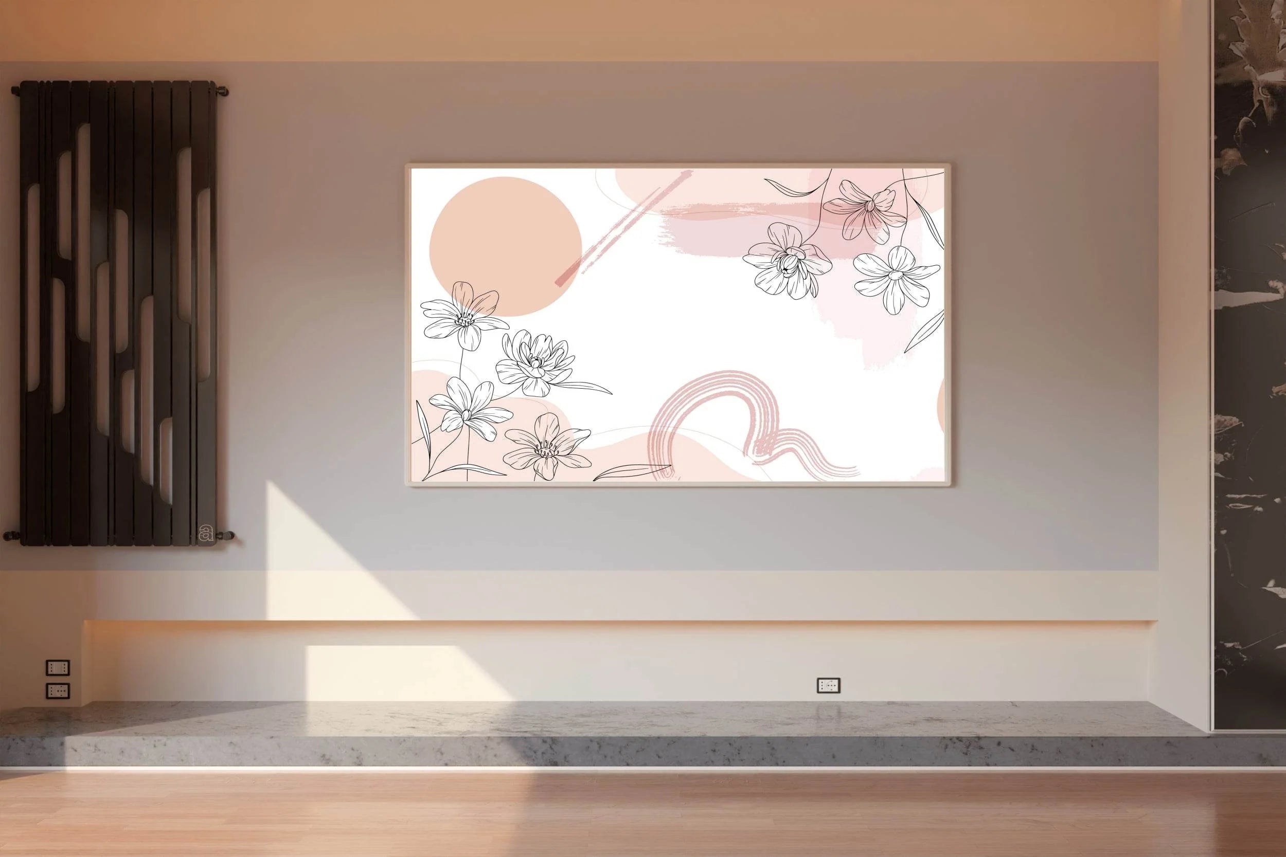 Simple Floral Drawing Wall Art - beink online art store