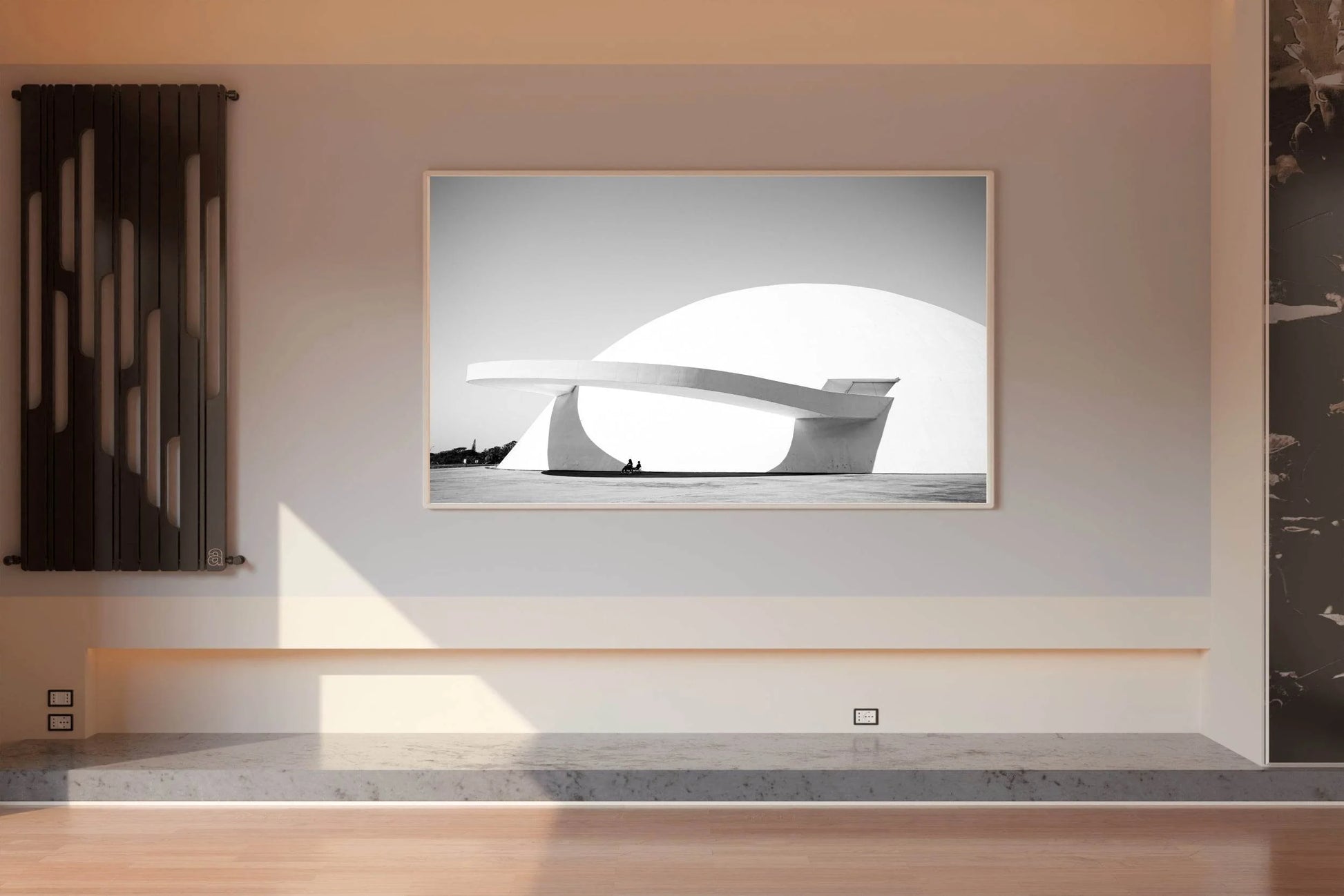 National Museum of Brazil Black & White Wall Art - beink online art store