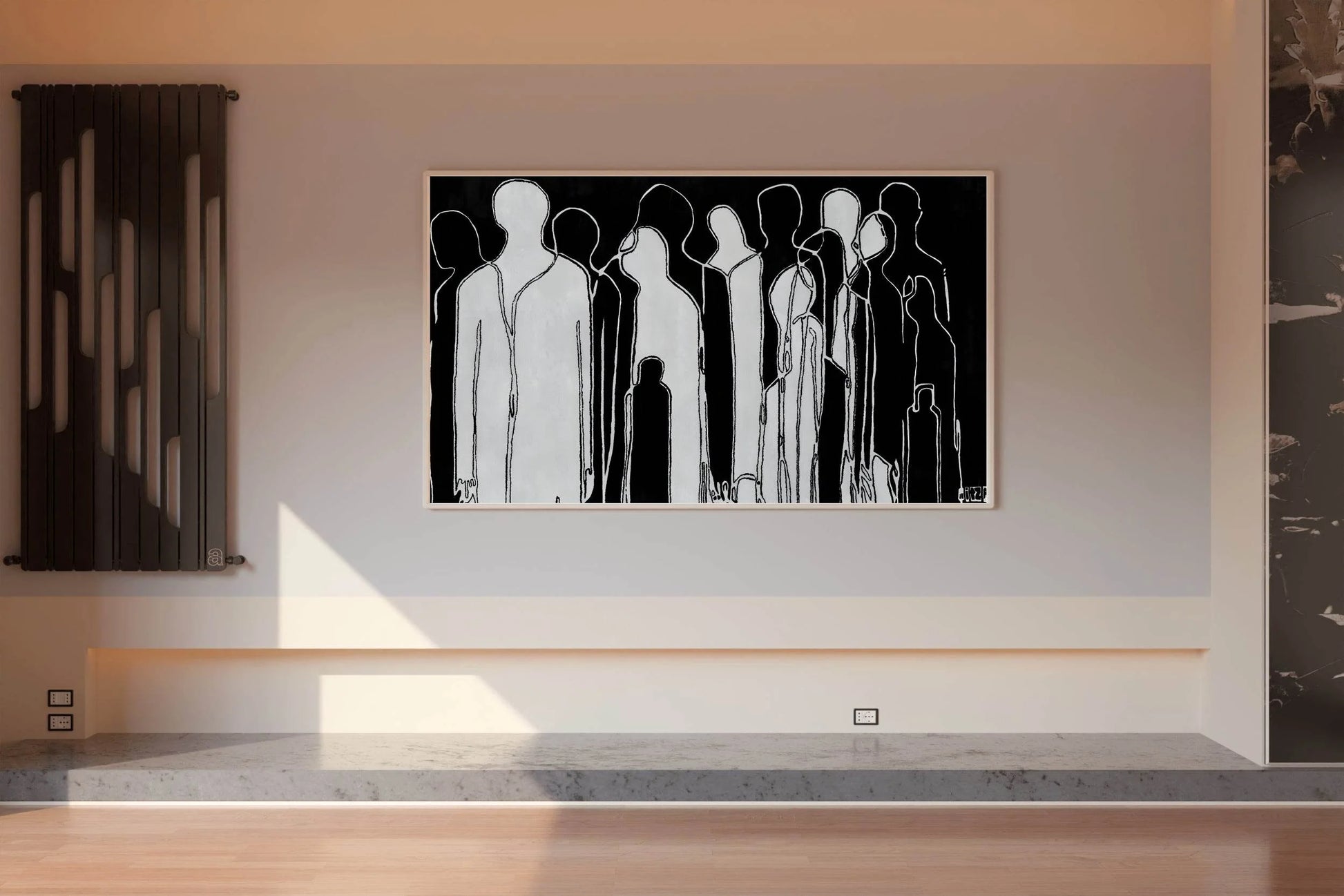 Shadowed Figures Modern Wall Art - beink online art store