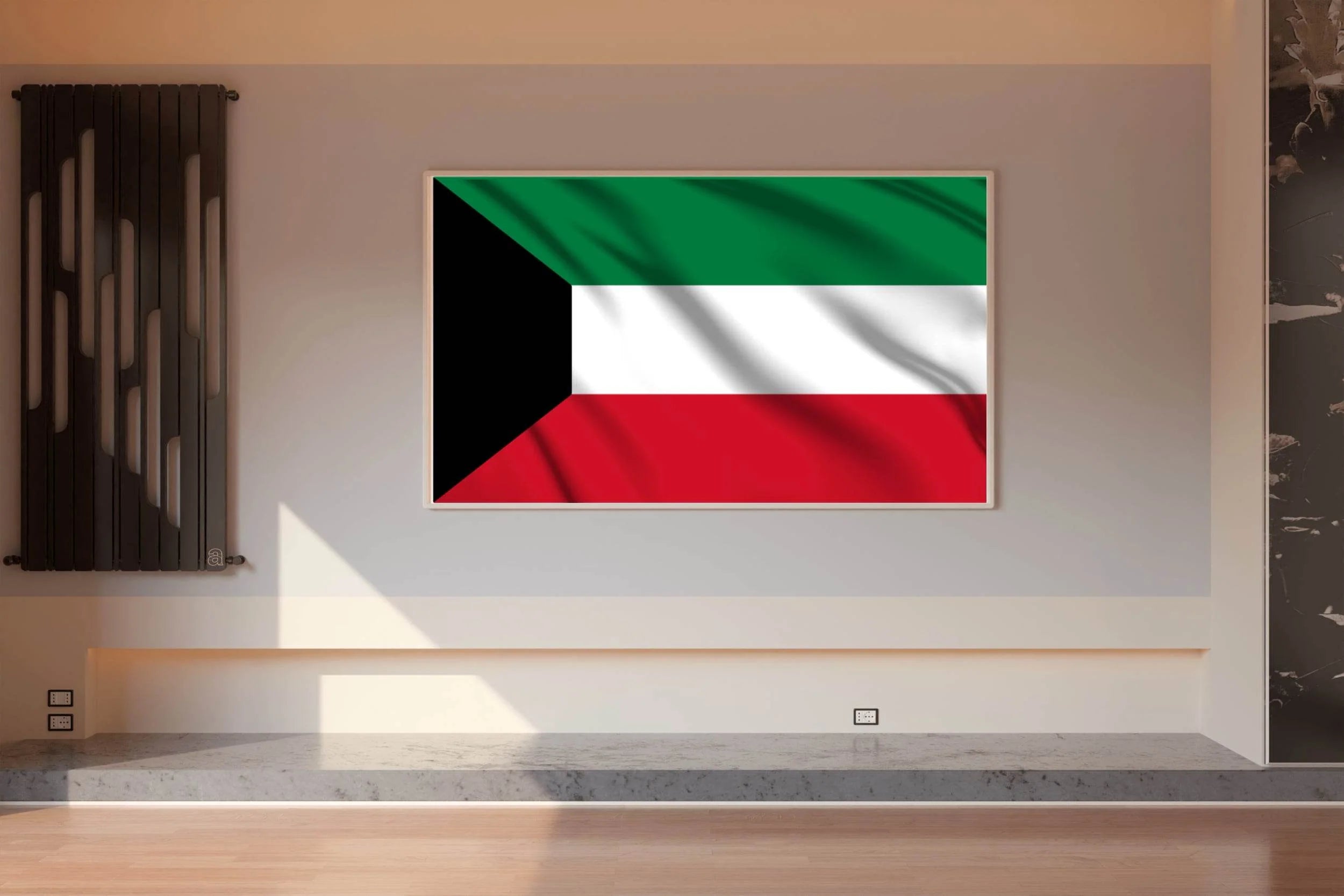 Kuwait National Flag Wall Art - beink online art store