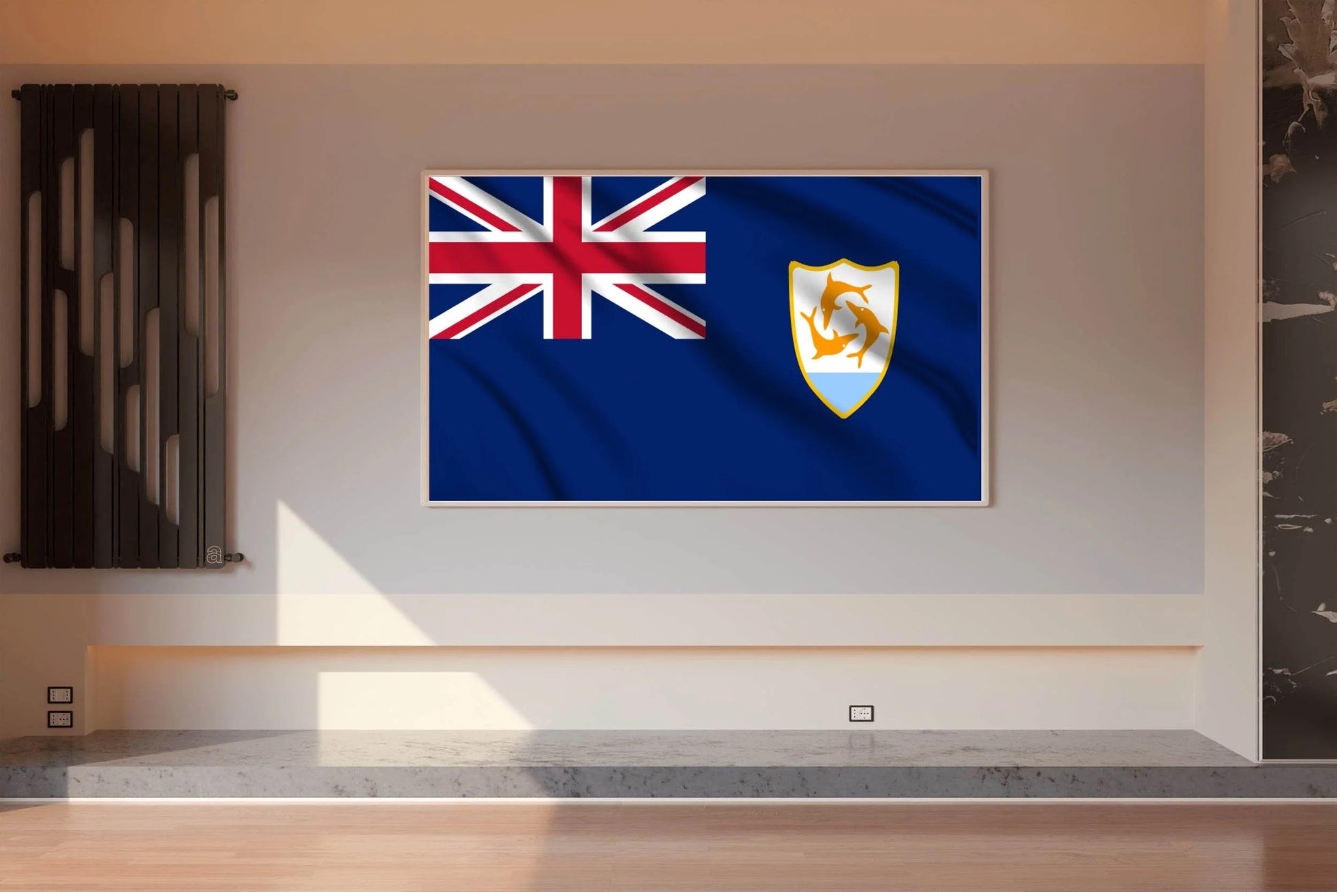 Anguilla National Flag Wall Art - beink online art store