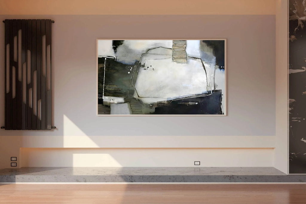 Watercolor Industrial Ruins Modern Wall Art - beink online art store