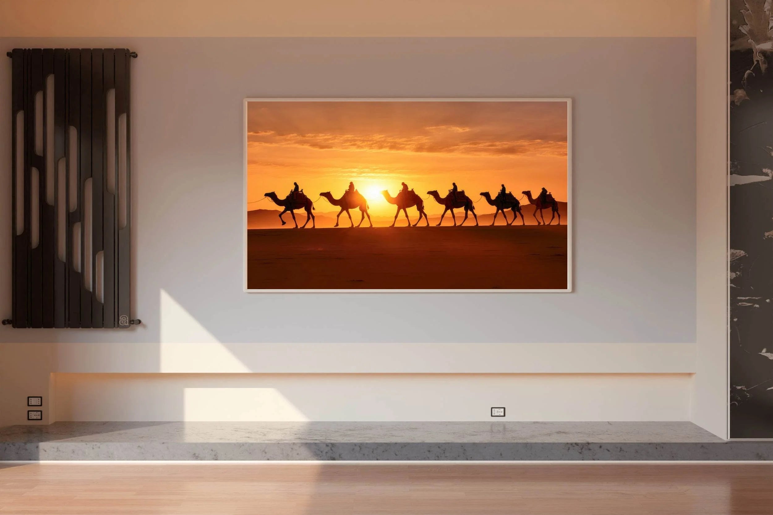 Camels throught the Desert Wall Art - beink online art store
