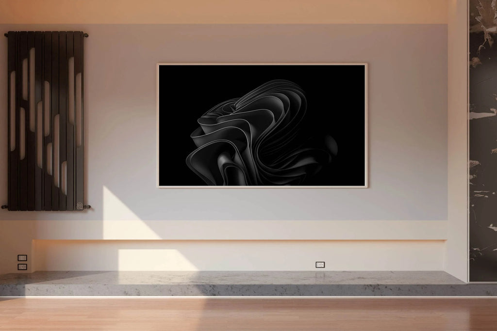 Black Lotus Black & White Wall Art - beink online art store