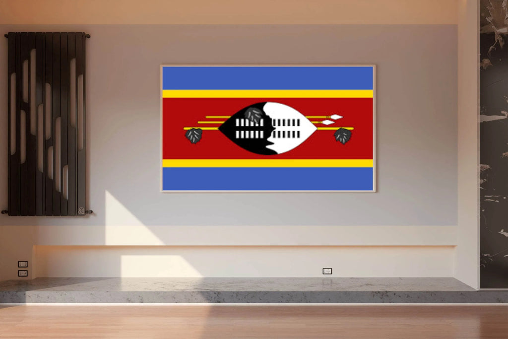 Eswatini National Flag Wall Art - beink online art store