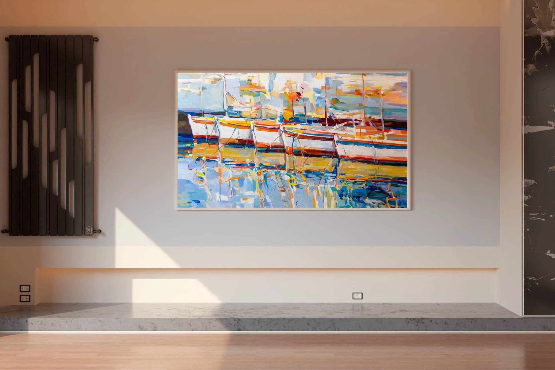 Fishing Boats Pier Wall Art - beink online art store
