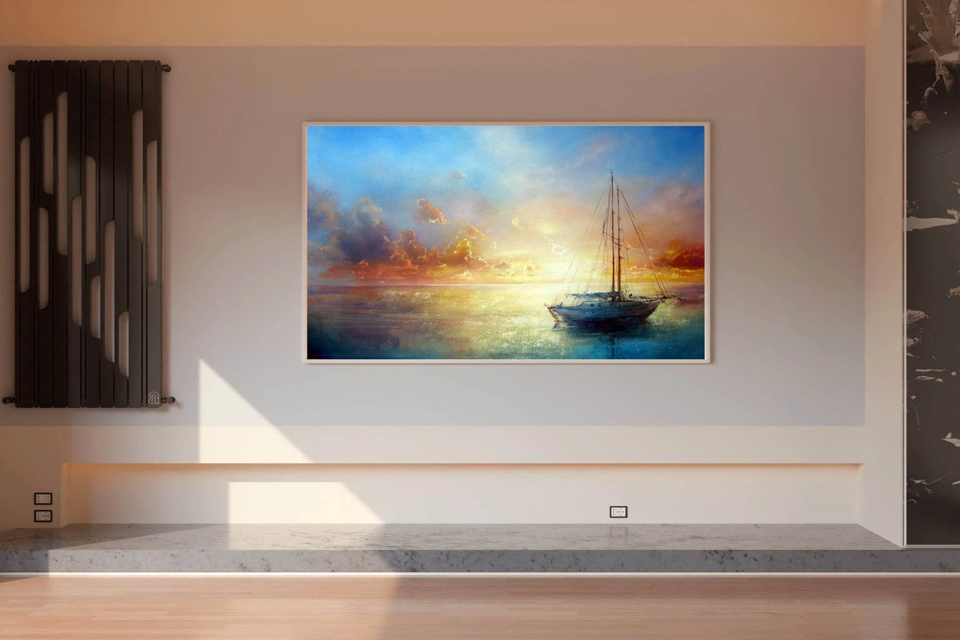 Yacht at Sunset Wall Art - beink online art store