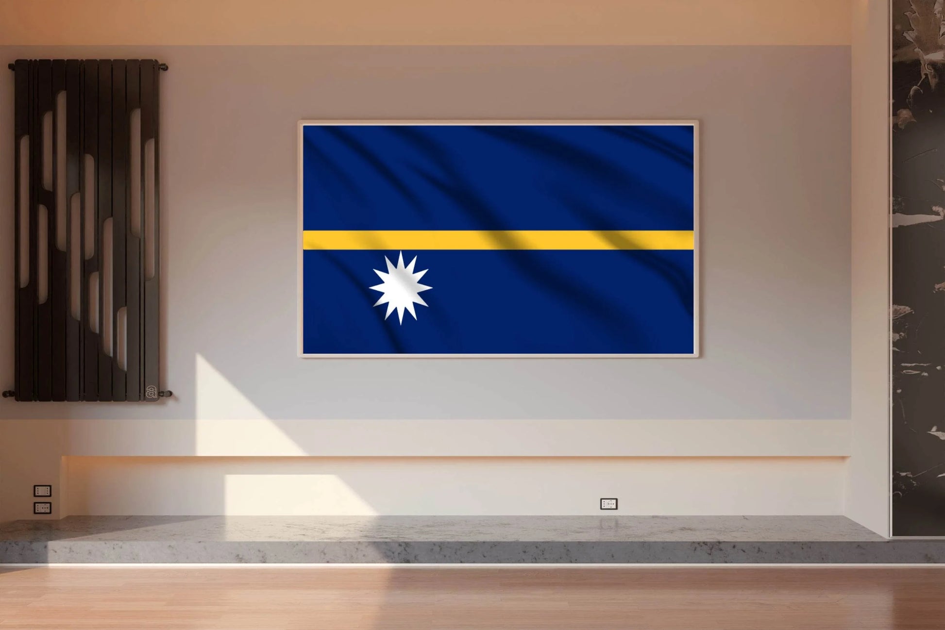 Nauru National Flag Wall Art - beink online art store