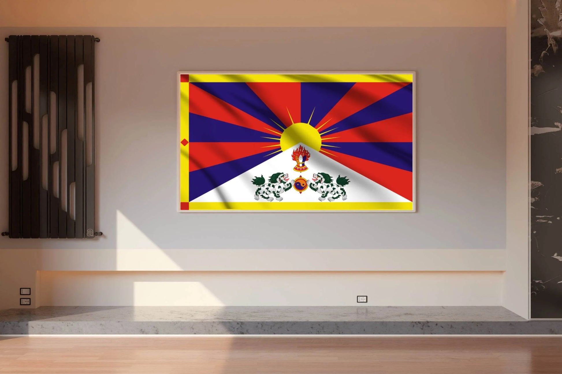 Tibet National Flag Wall Art - beink online art store