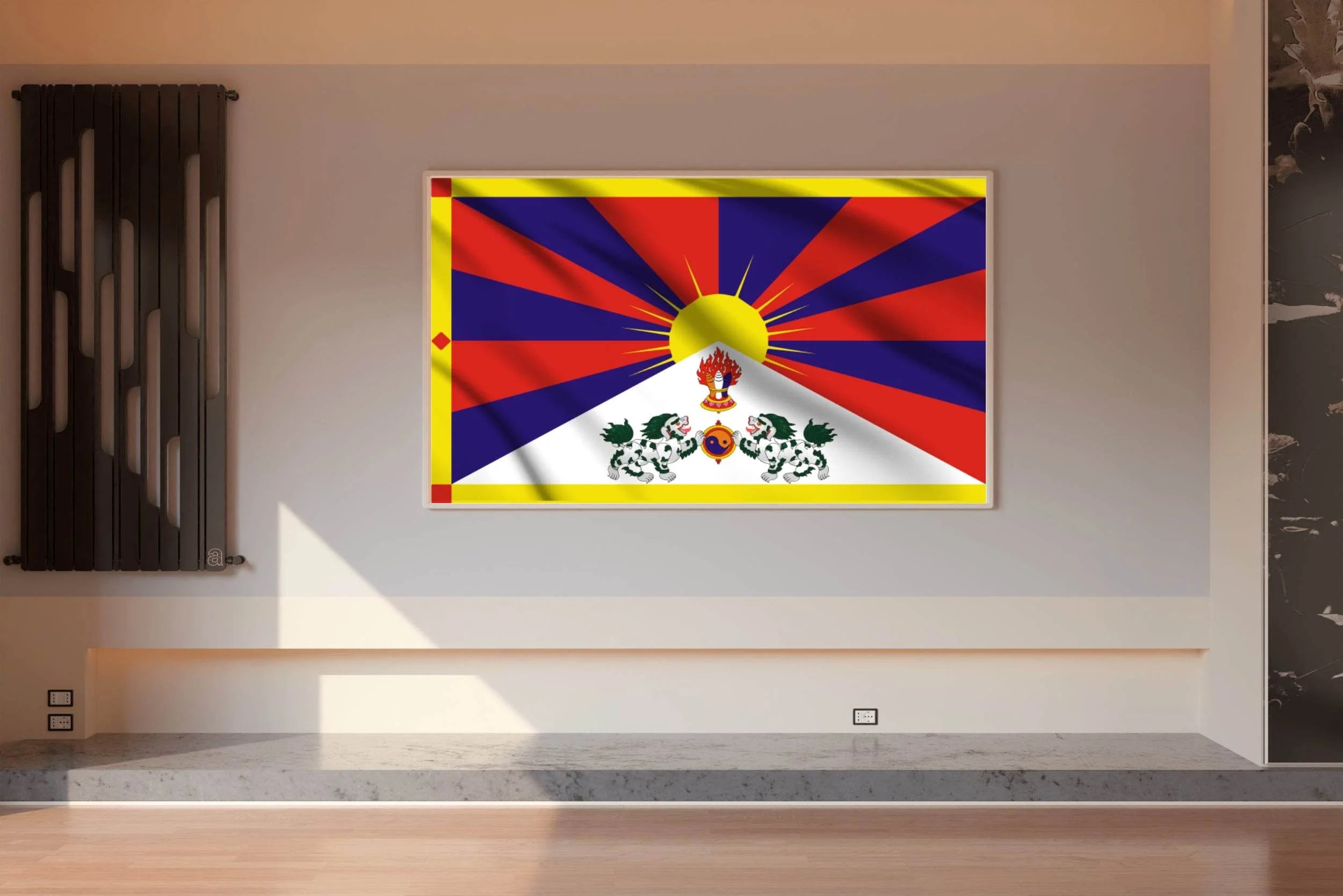 Tibet National Flag Wall Art - beink online art store