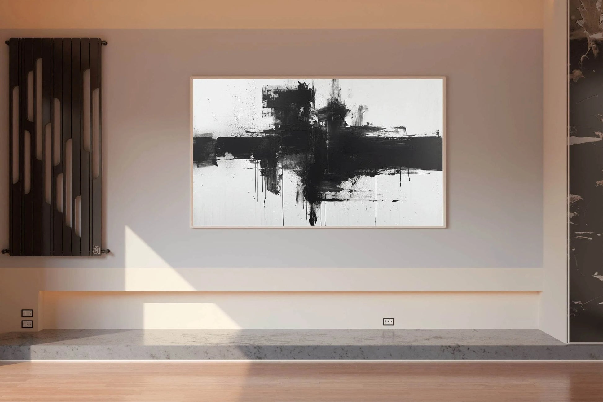 Chaotic Composition of Brush Strokes Wall Art - beink online art store