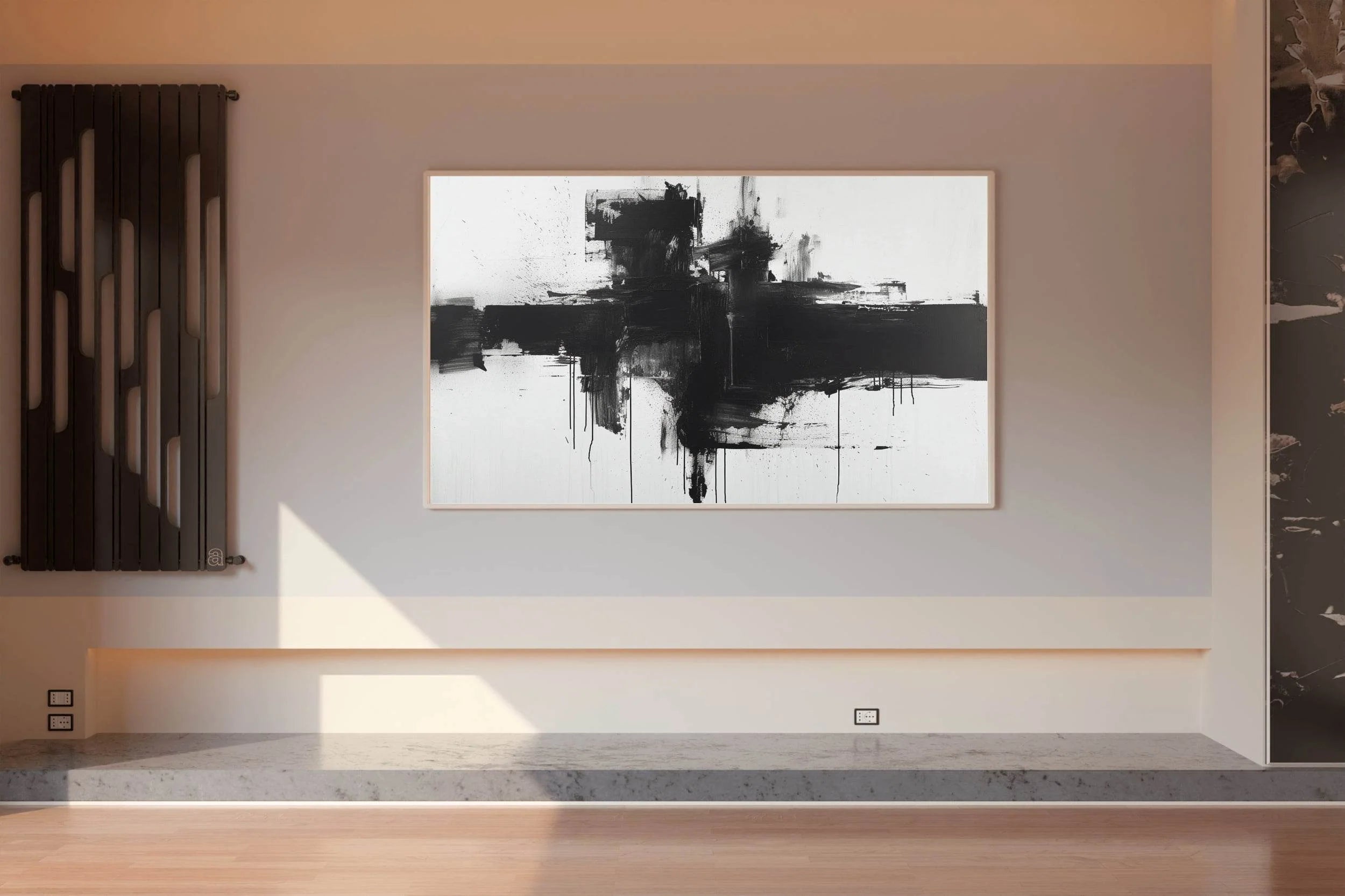 Chaotic Composition of Brush Strokes Wall Art - beink online art store