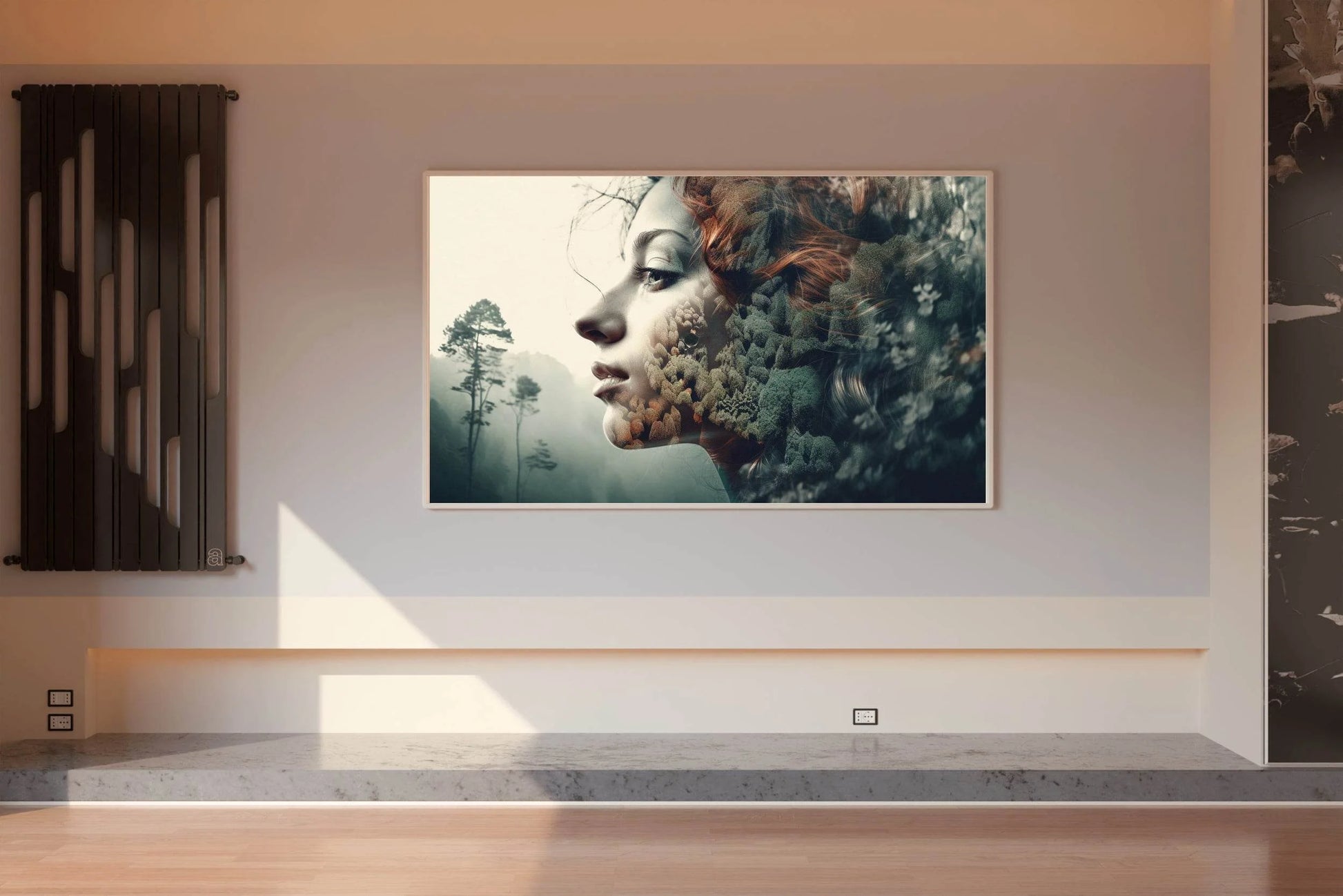 Young Women in Forest Digital Art - beink online art store