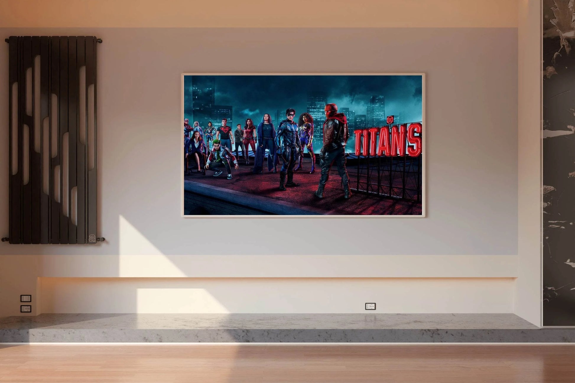 Titans Superhero On the Roof Wall Art - beink online art store