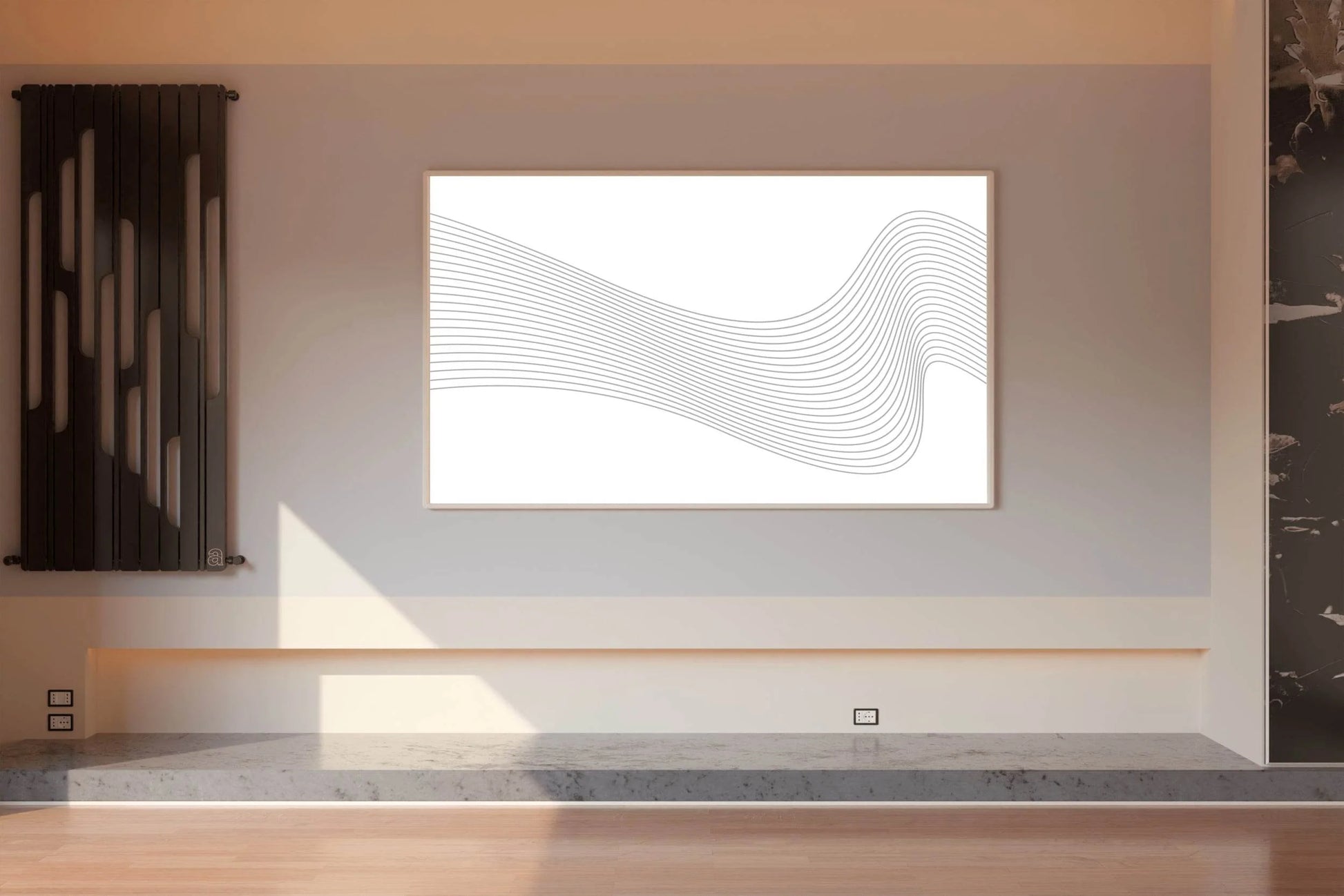 Wavy Frequency Lines Wall Art - beink online art store