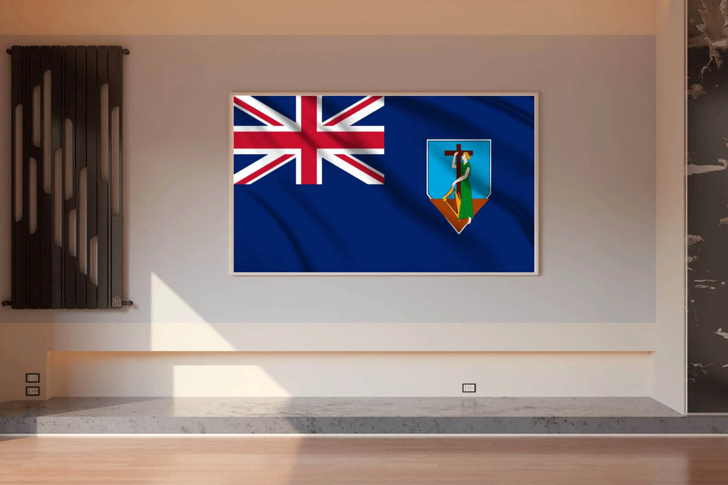 Montserrat National Flag Wall Art - beink online art store