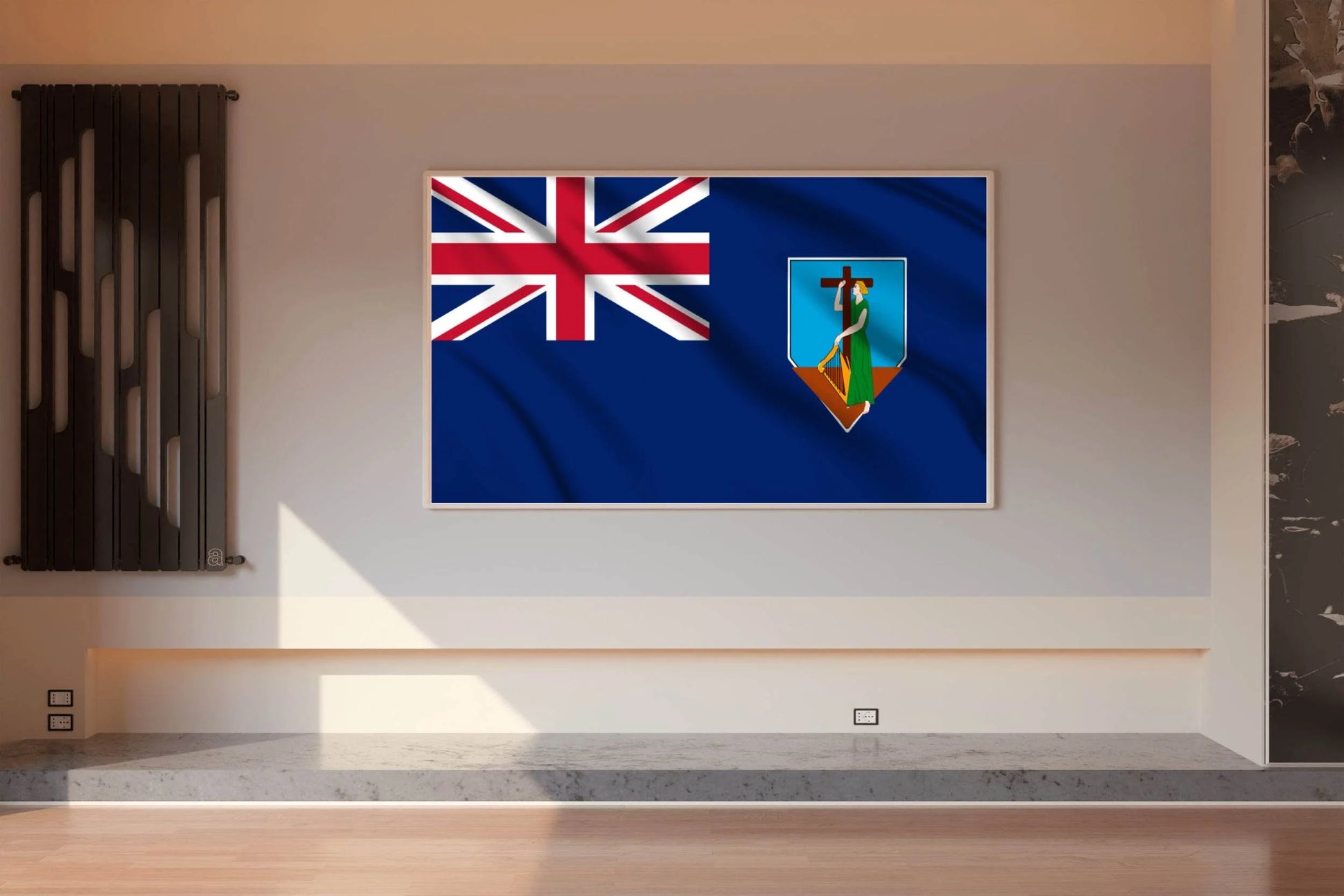 Montserrat National Flag Wall Art - beink online art store