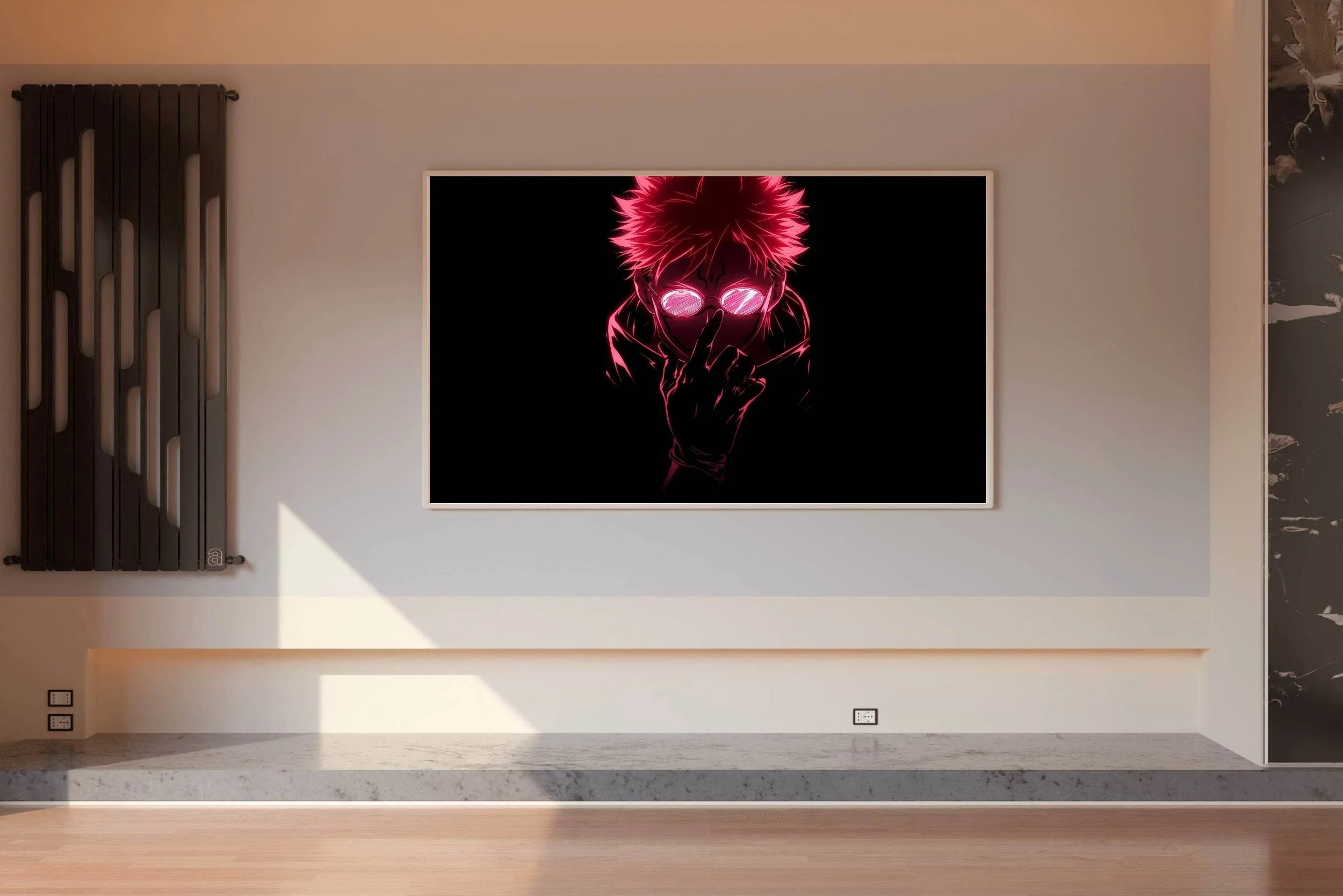 Neon Dope Sukuna Anime Wall Art - beink online art store