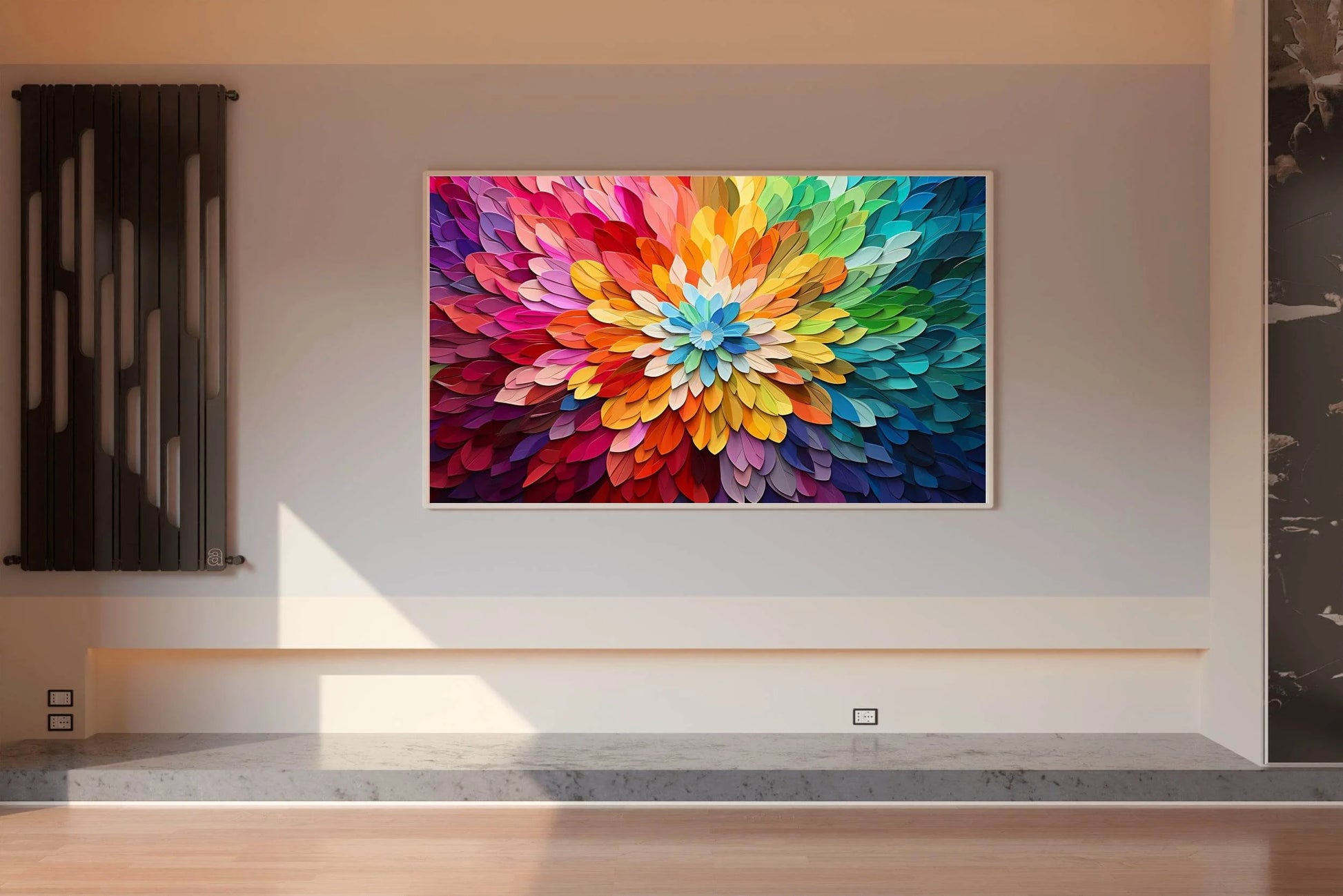 Oil Painting Of Colored Petals - beink online art store