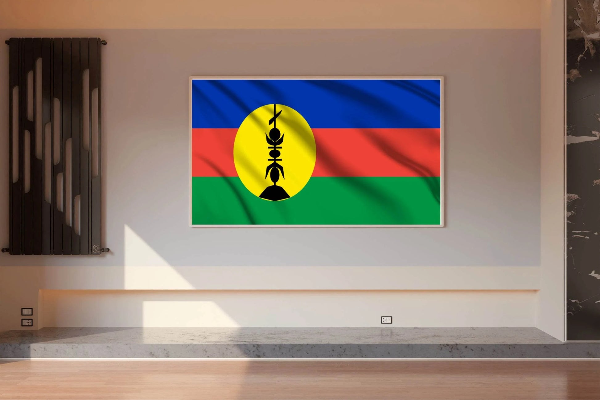 New Caledonia National Flag Wall Art - beink online art store