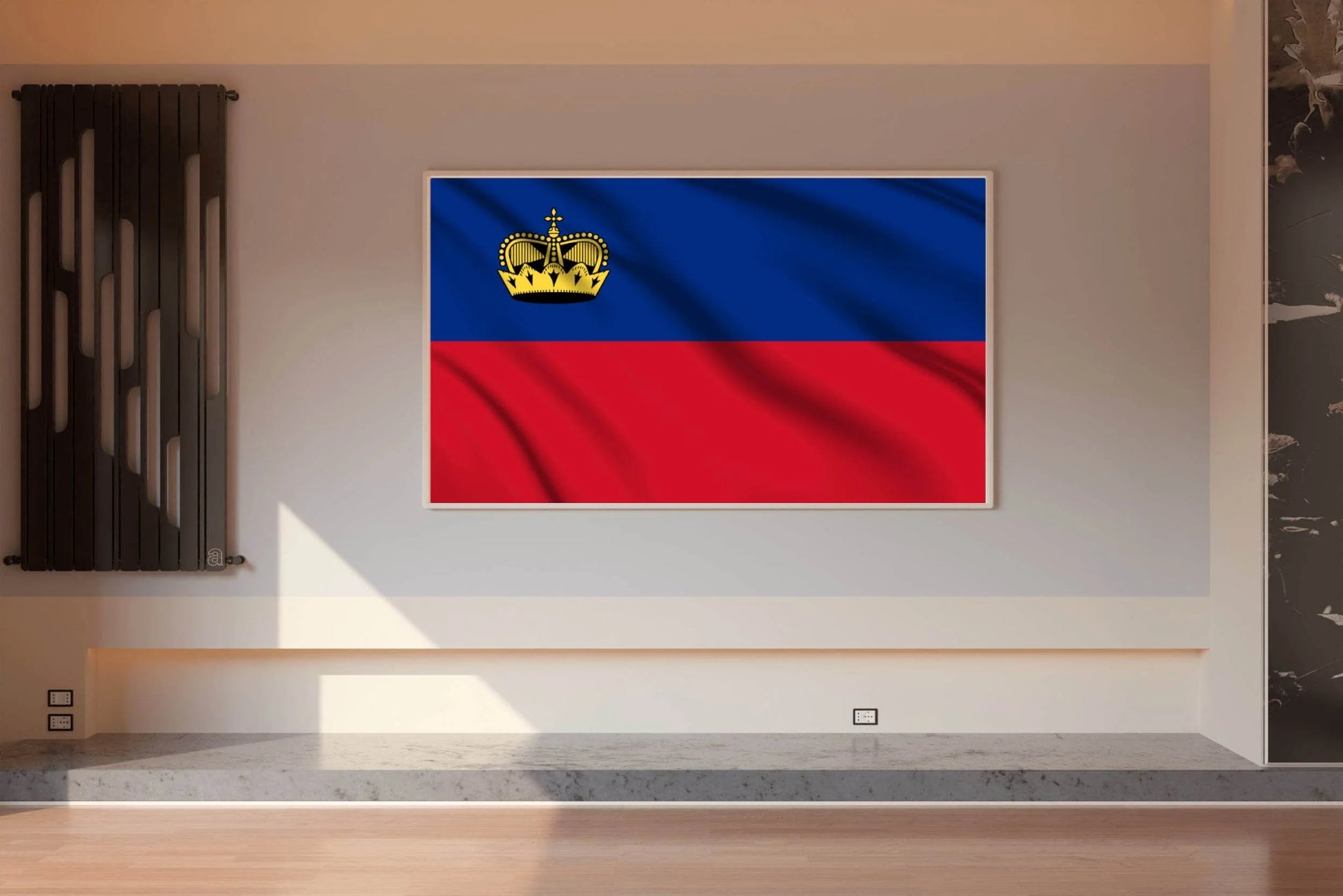Liechtenstein National Flag Wall Art - beink online art store