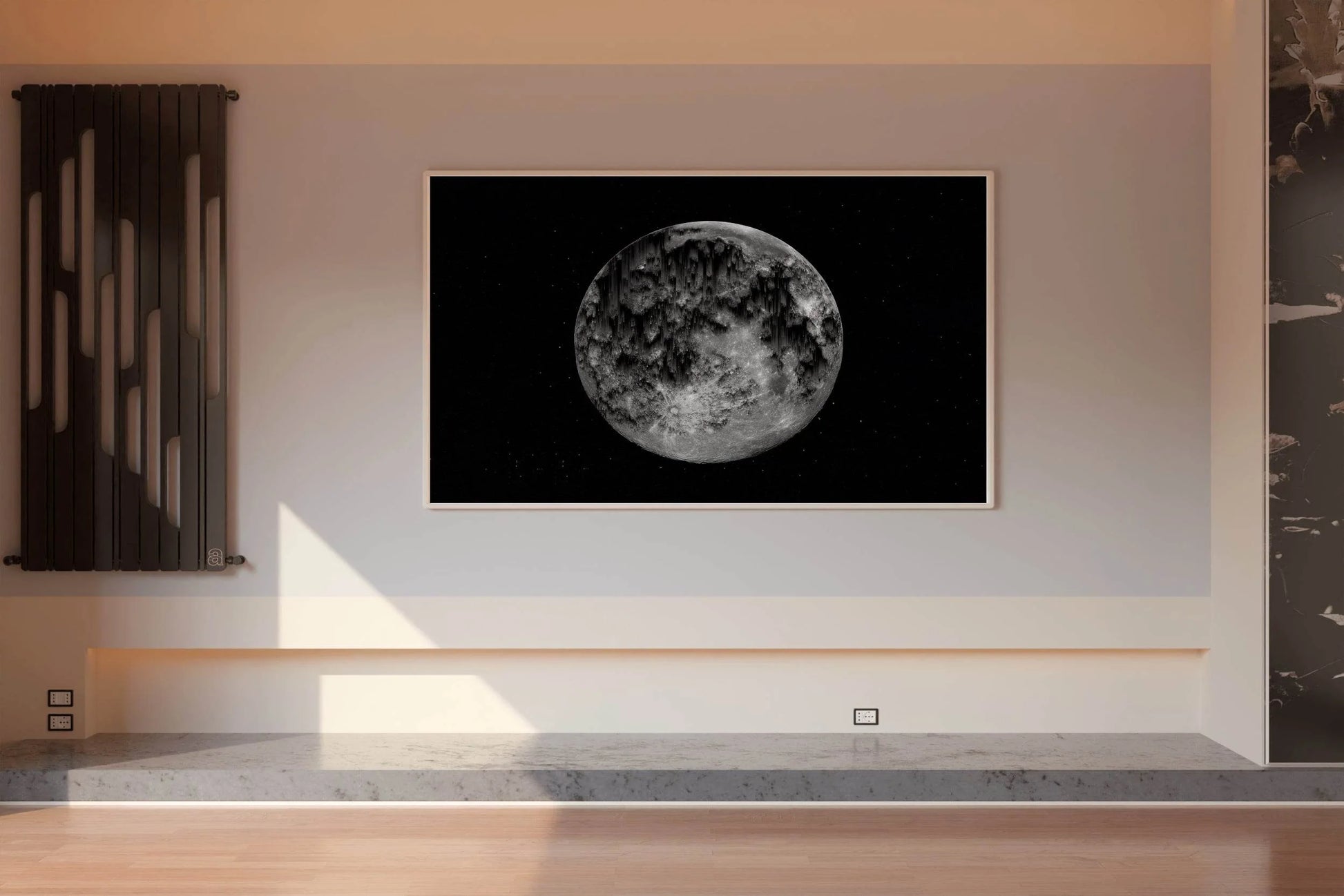Moon Black & White Wall Art - beink online art store