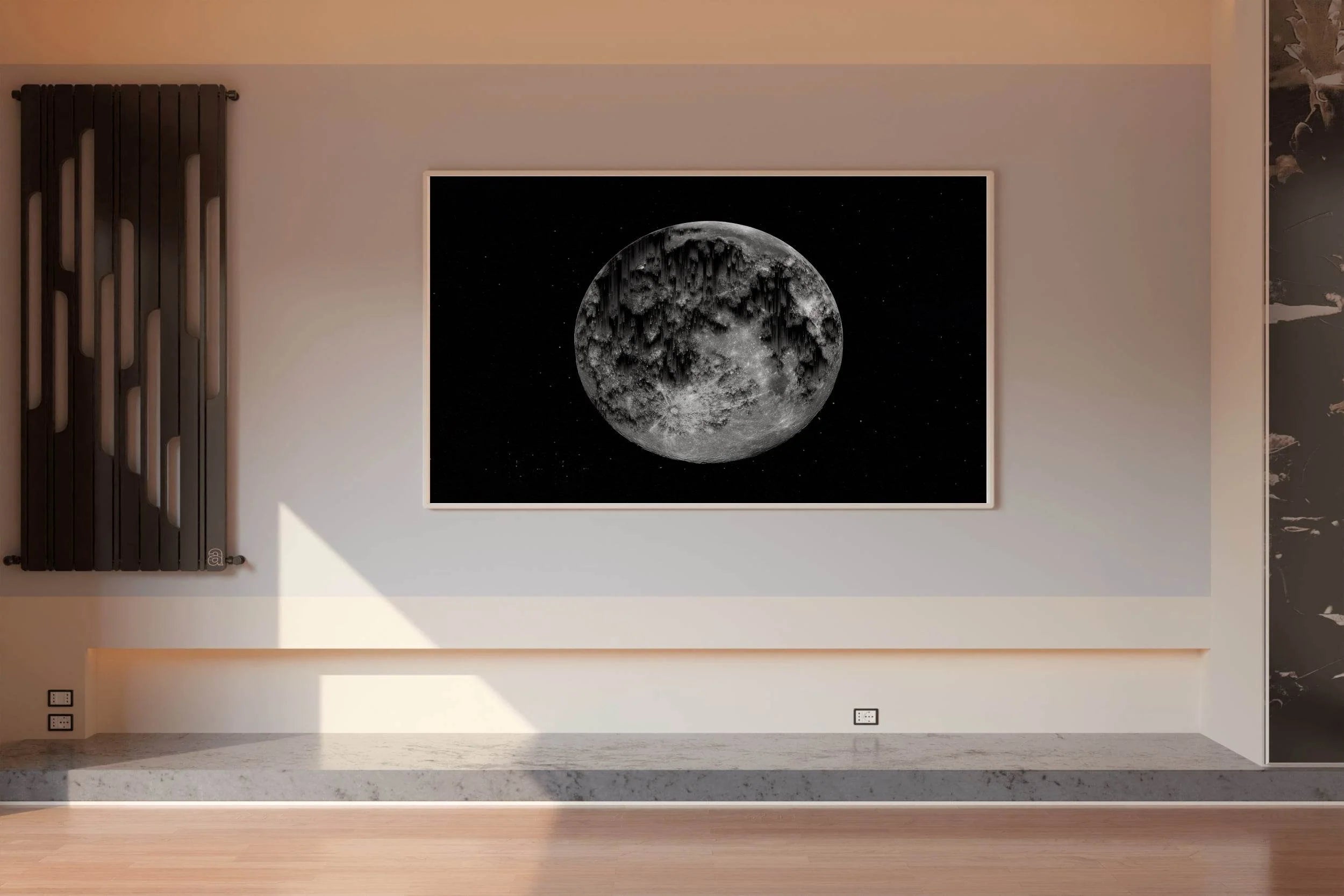 Moon Black & White Wall Art - beink online art store