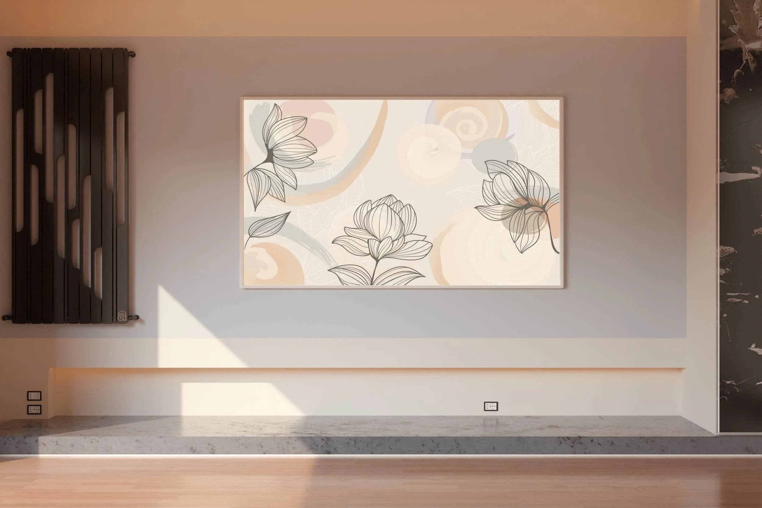 Color Pattern of Violet Flower Wall Art - beink online art store