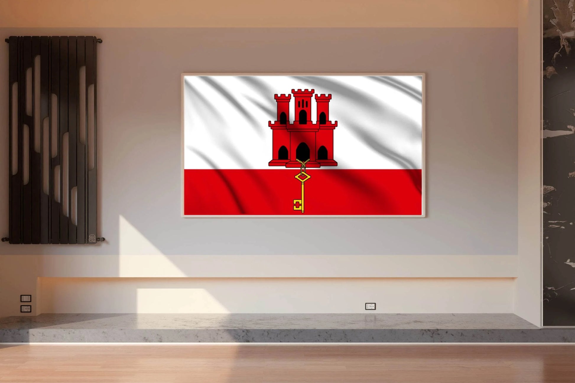 Gibraltar National Flag Wall Art - beink online art store