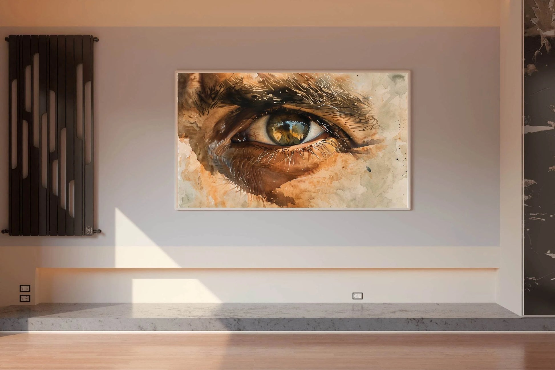 Watercolor Men Eye Painting Digital Art - beink online art store