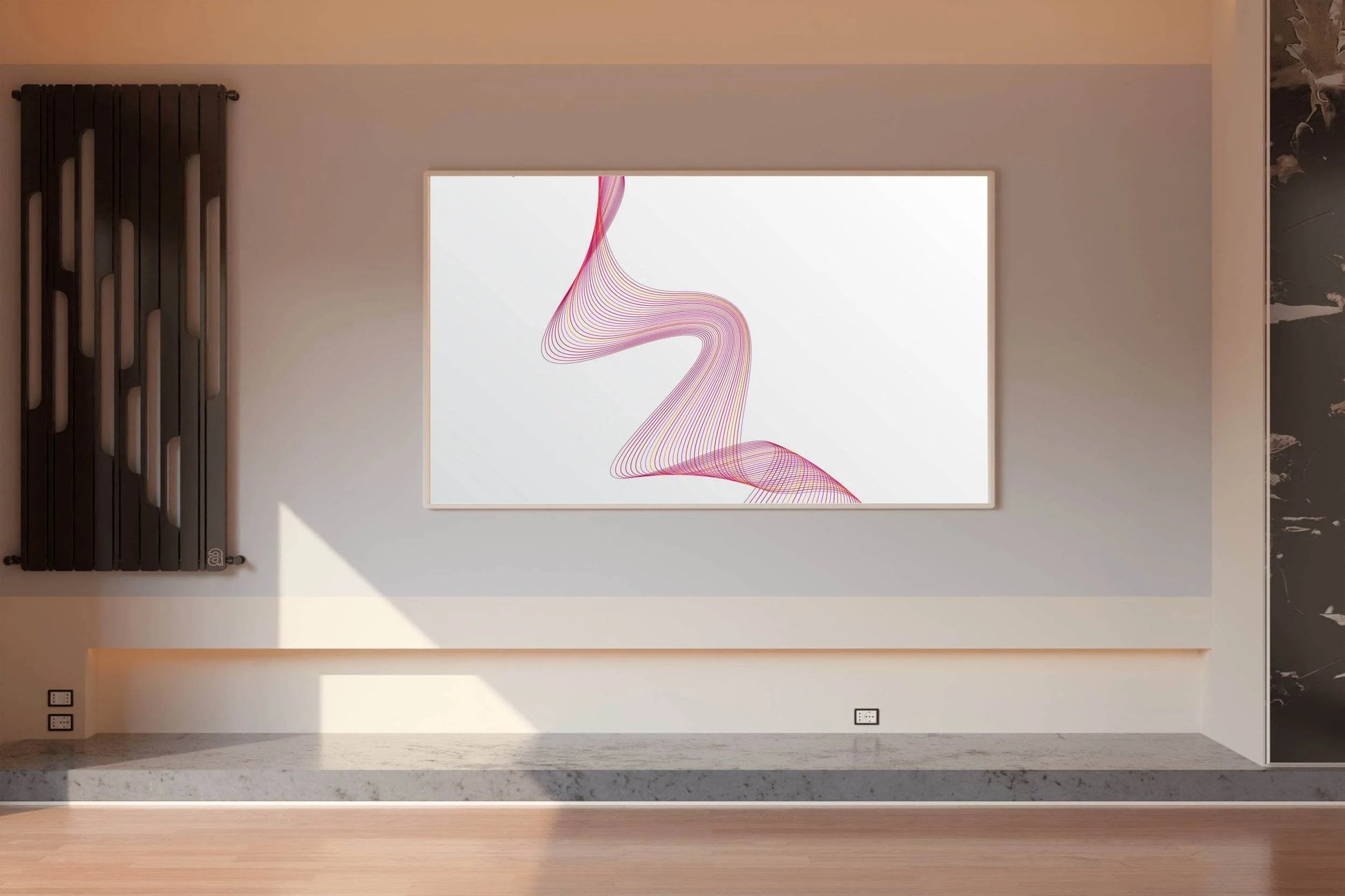Technology Line Wave Abstract Wall Art - beink online art store