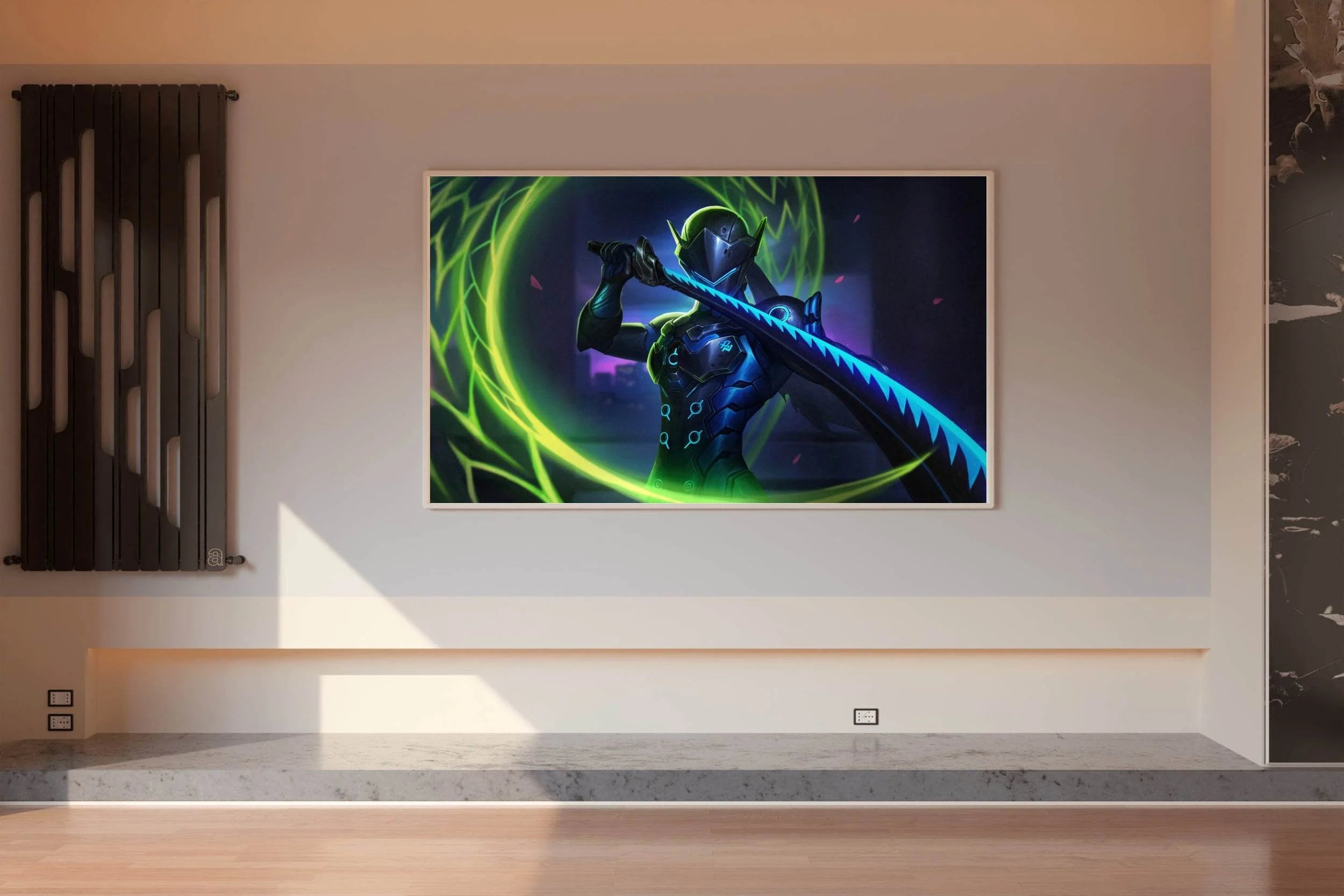 Neon Genji Overwatch Gaming Wall Art - beink online art store