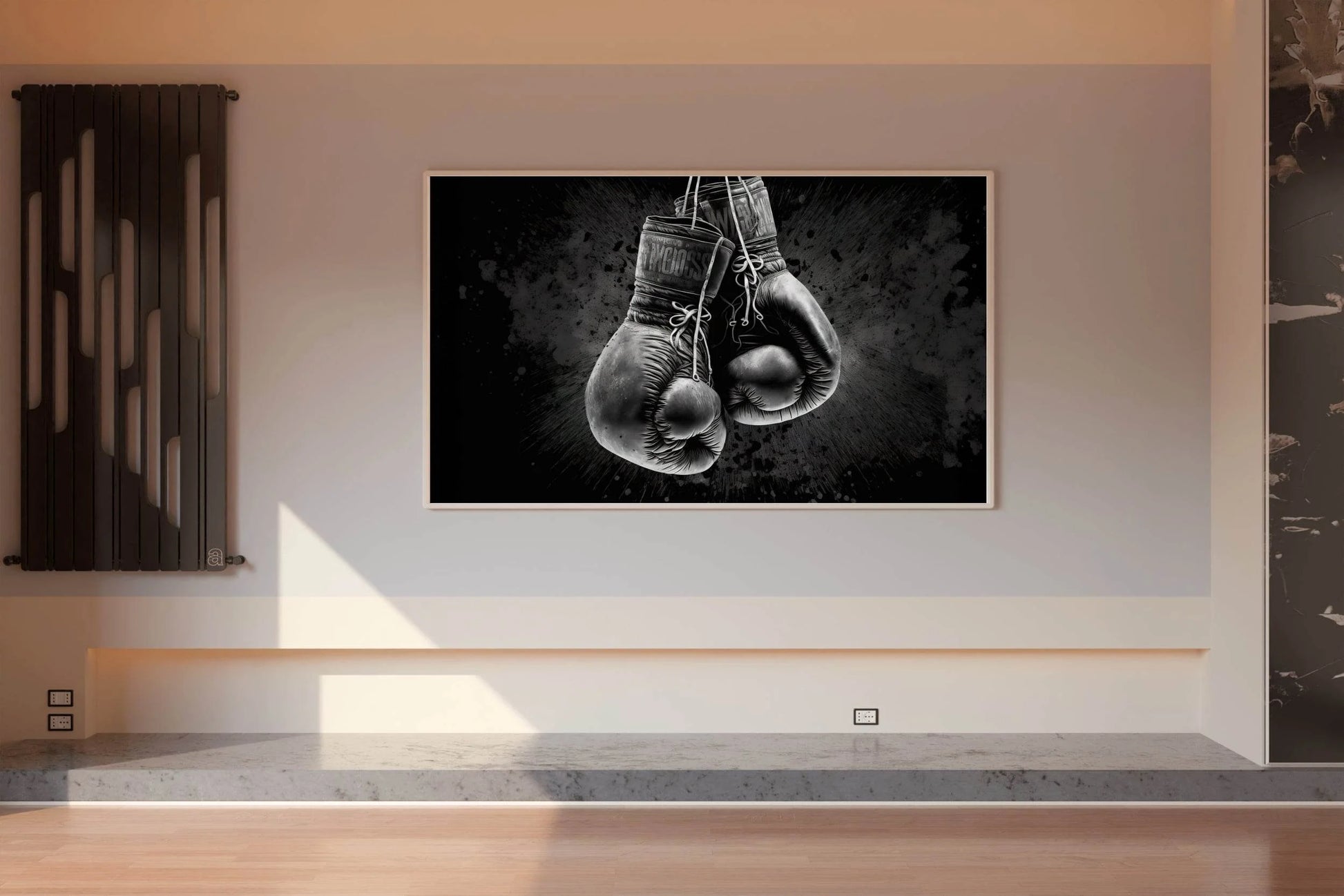 Boxing Gloves Black & White Wall Art - beink online art store