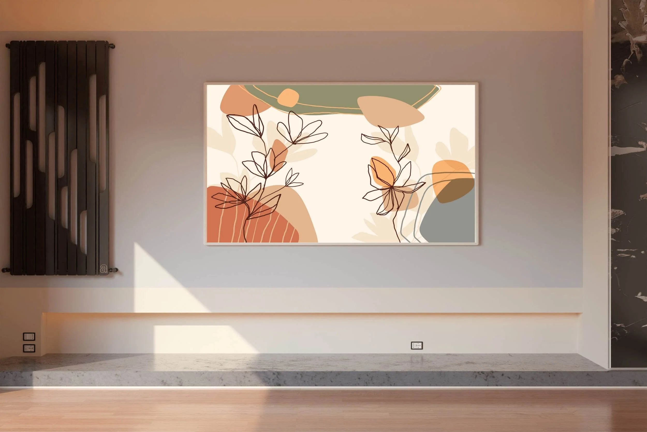 Anthurium Flower Branch Wall Art - beink online art store
