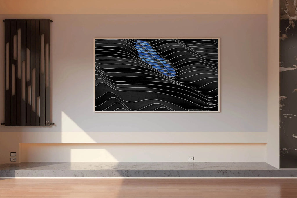 Futuristic 3D Render Abstract Wall Art - beink online art store