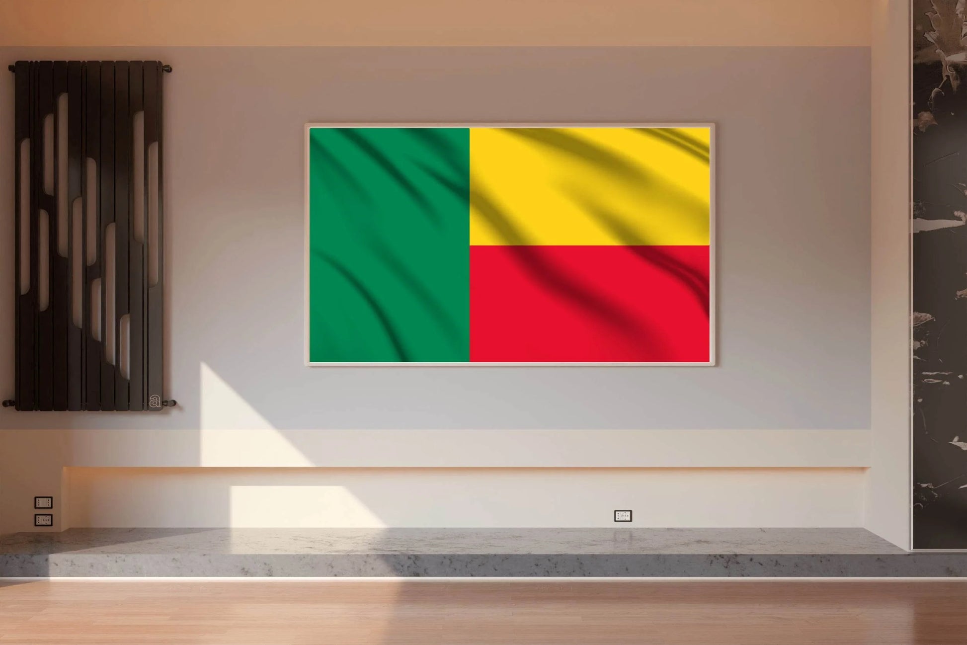 Benin National Flag Wall Art - beink online art store