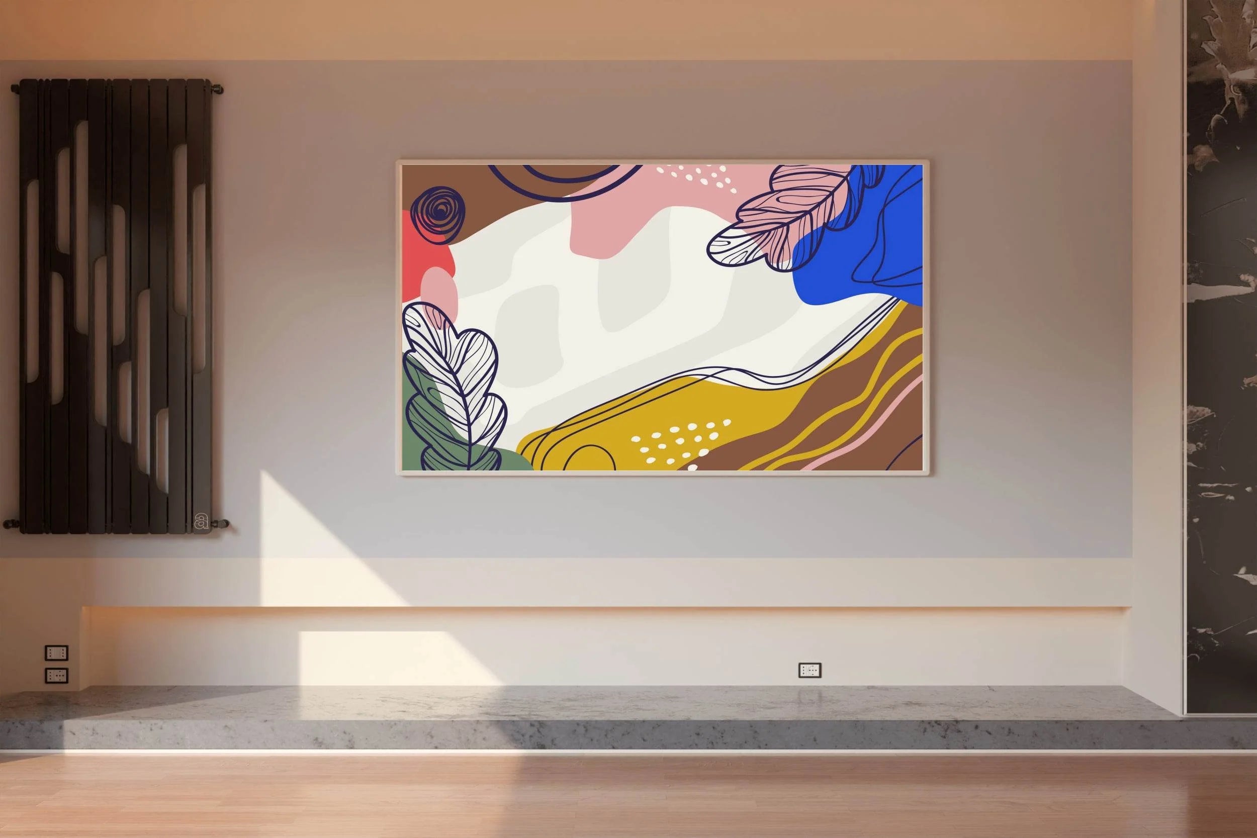 Frame of Colorful Flowers Wall Art - beink online art store