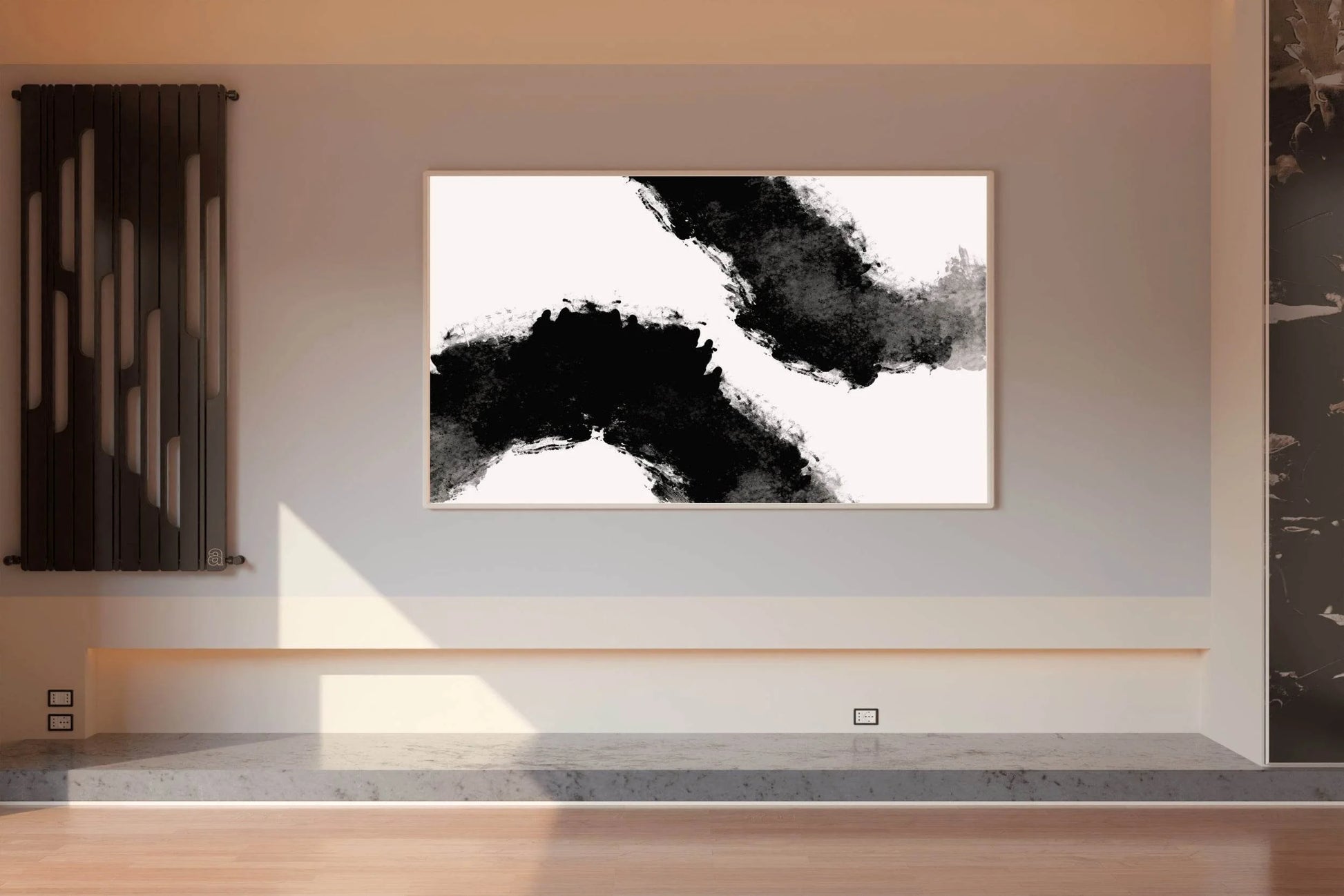 Black Ink Blots Modern Wall Art - beink online art store