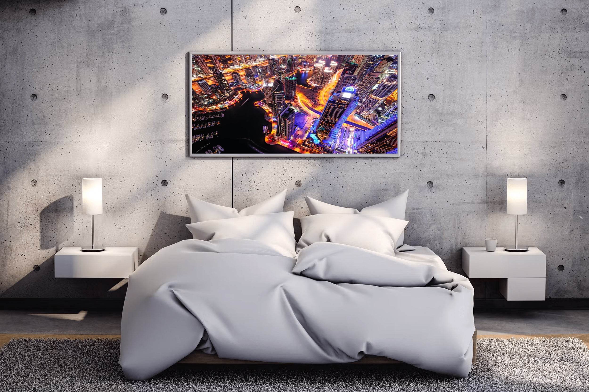 Skyward Towers at Night Wall Art - beink online art store