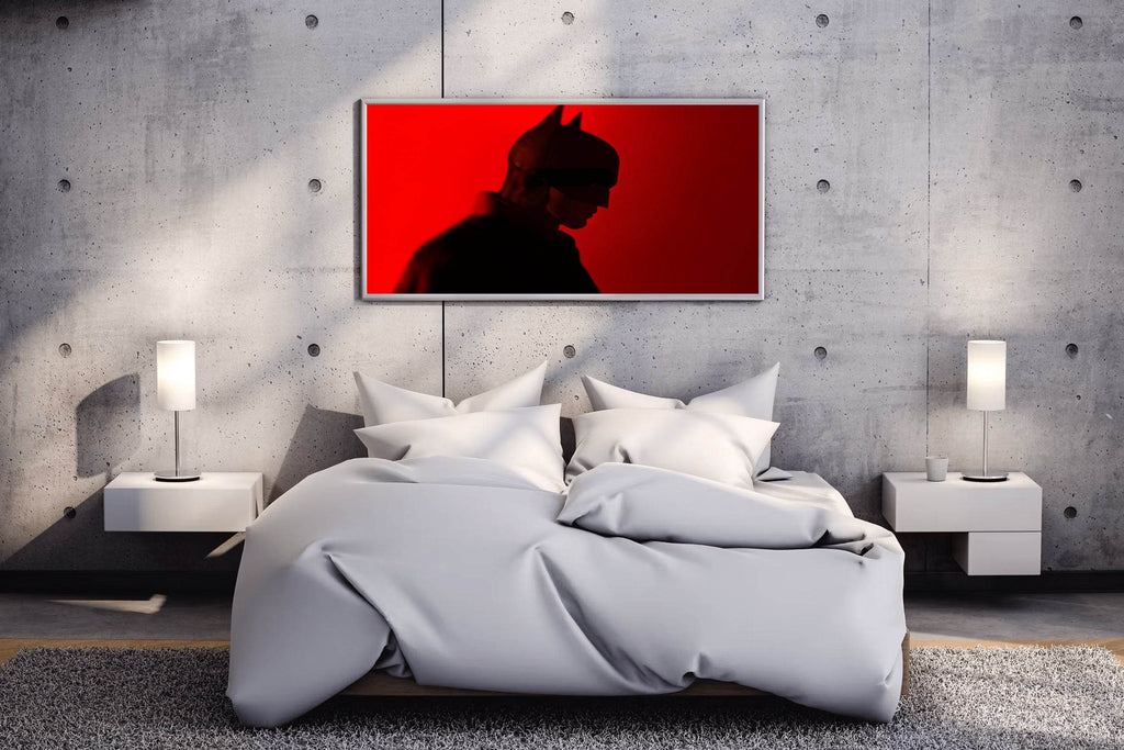 Batman with Red Background Wall Art - beink online art store