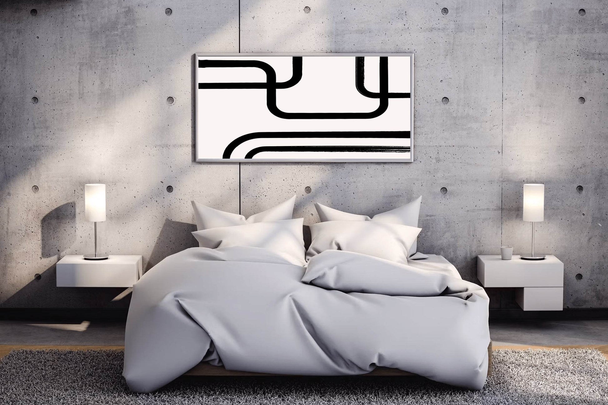 Intersecting Paths Modern Wall Art - beink online art store