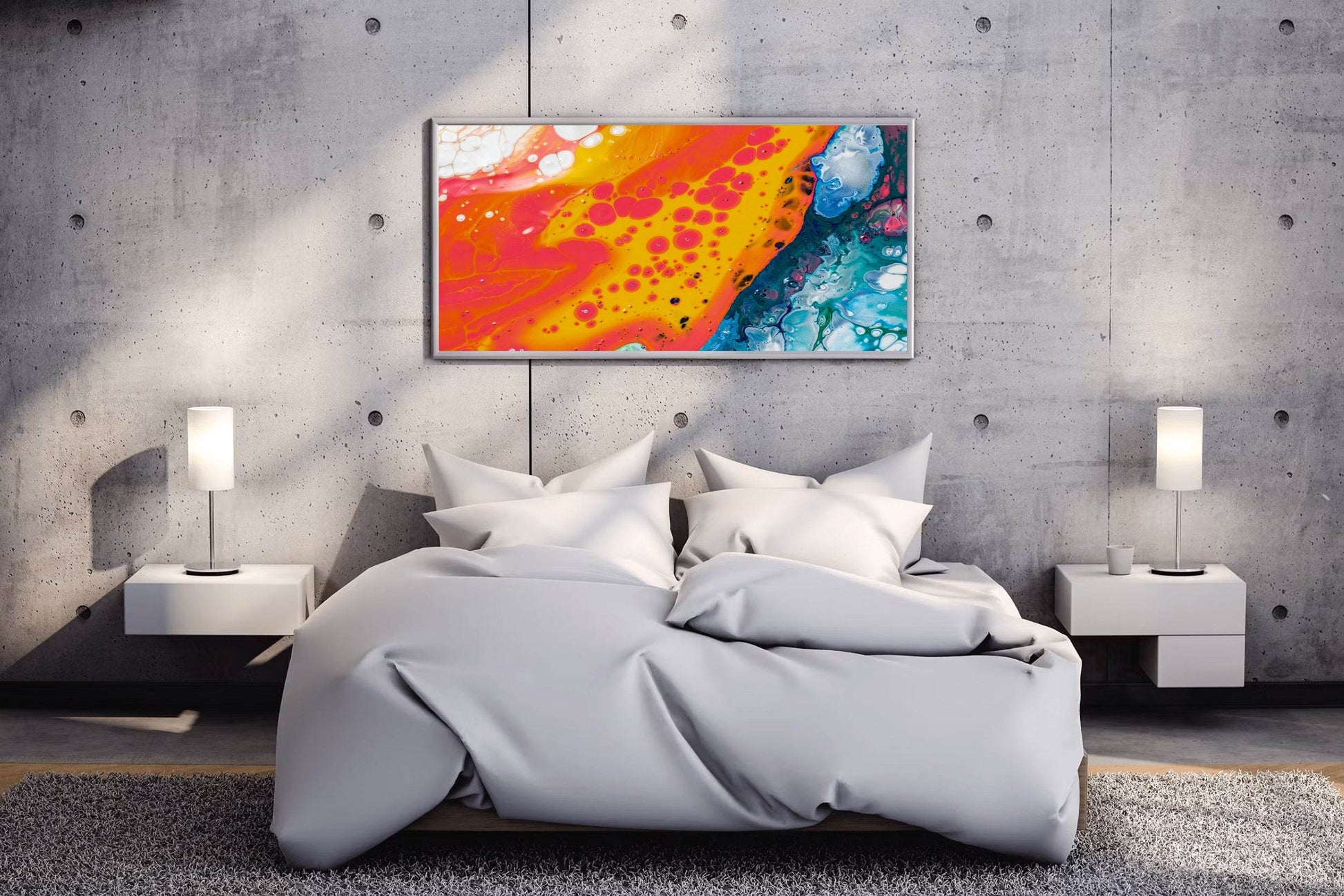 Earth Surface Water Paint Abstrat Wall Art - beink online art store
