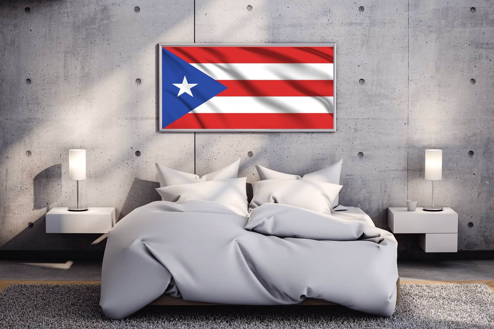 Puerto Rico National Flag Wall Art - beink online art store
