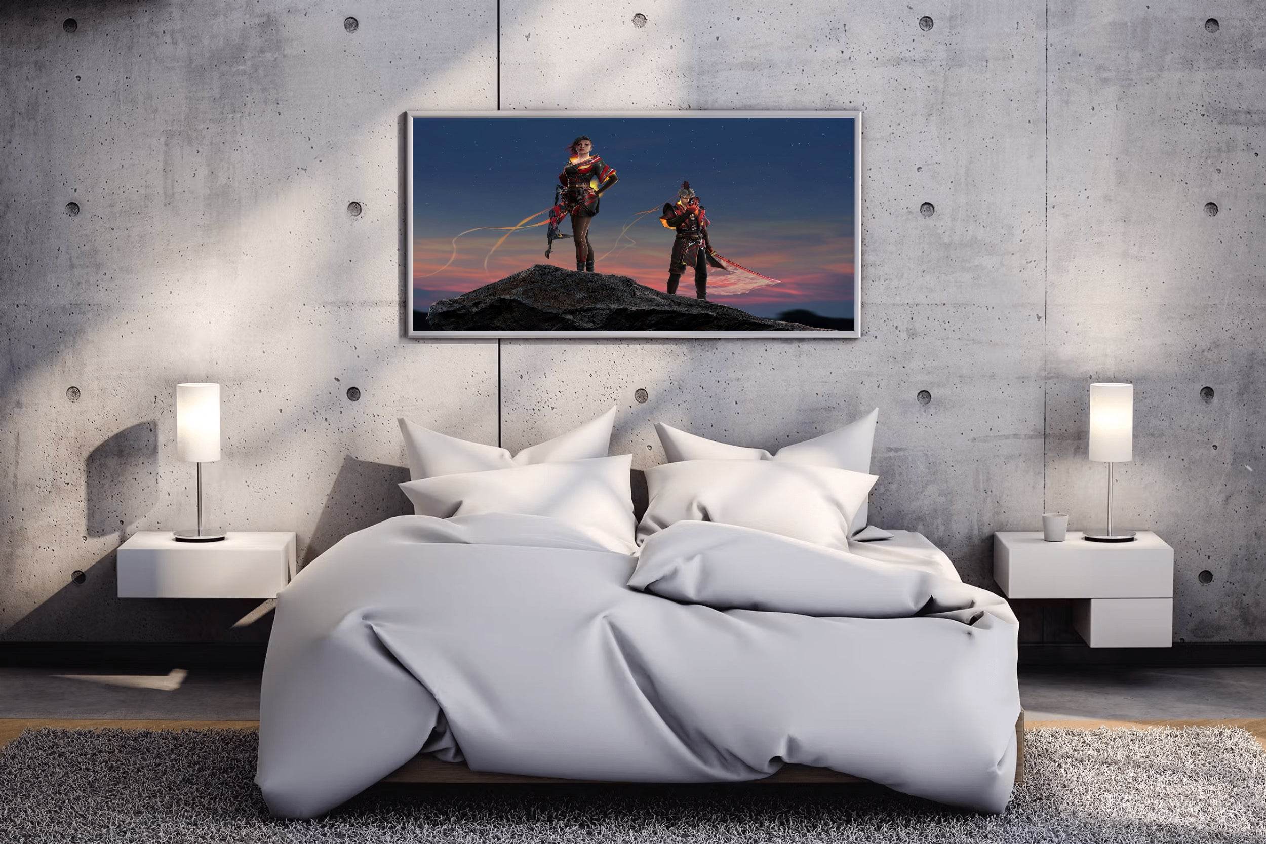 Ronin The Green Garena Free Fire Gaming Wall Art - beink online art store