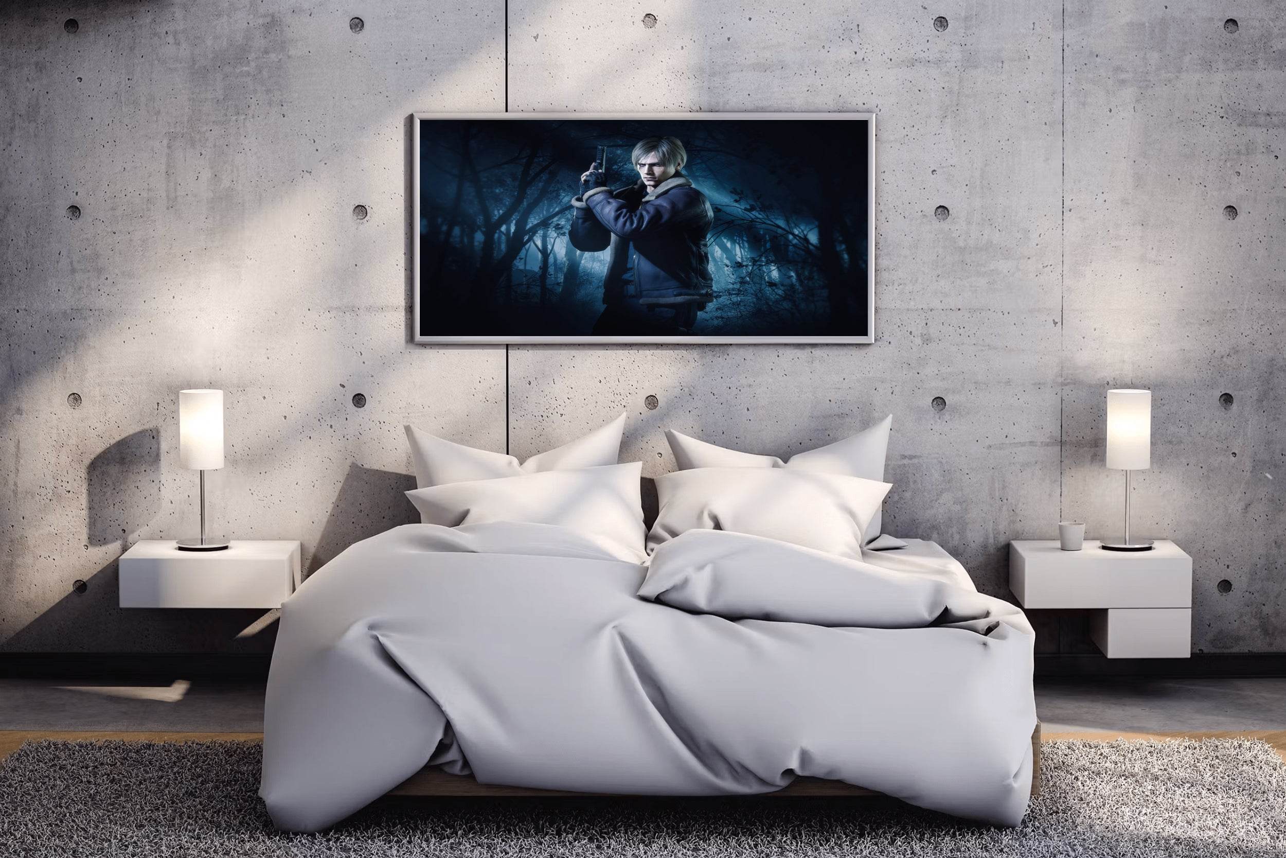 Leon Residents Evil Gaming Wall Art - beink online art store